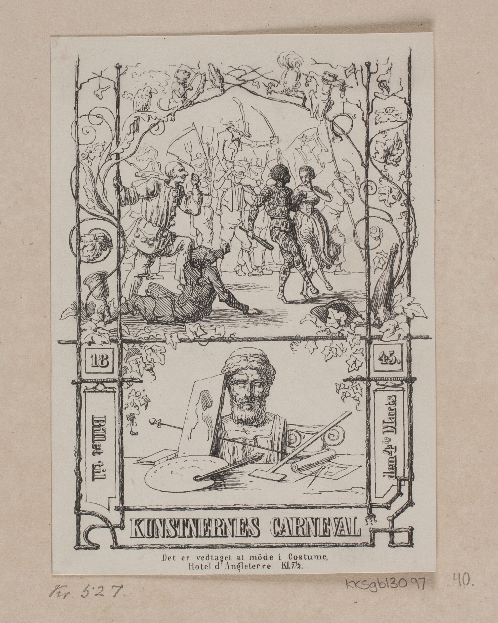 Kunstnernes Karneval 1845