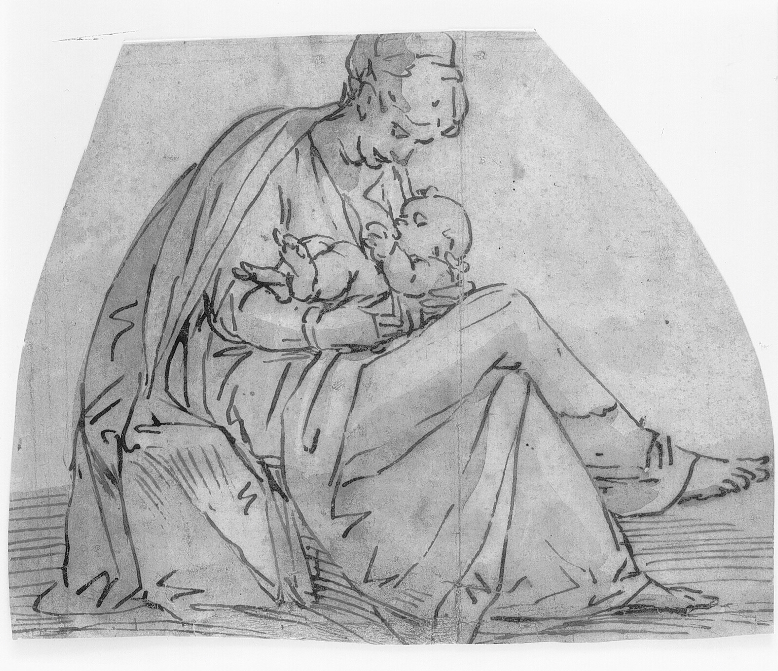 Jomfru Maria, der ammer Jesus barnet