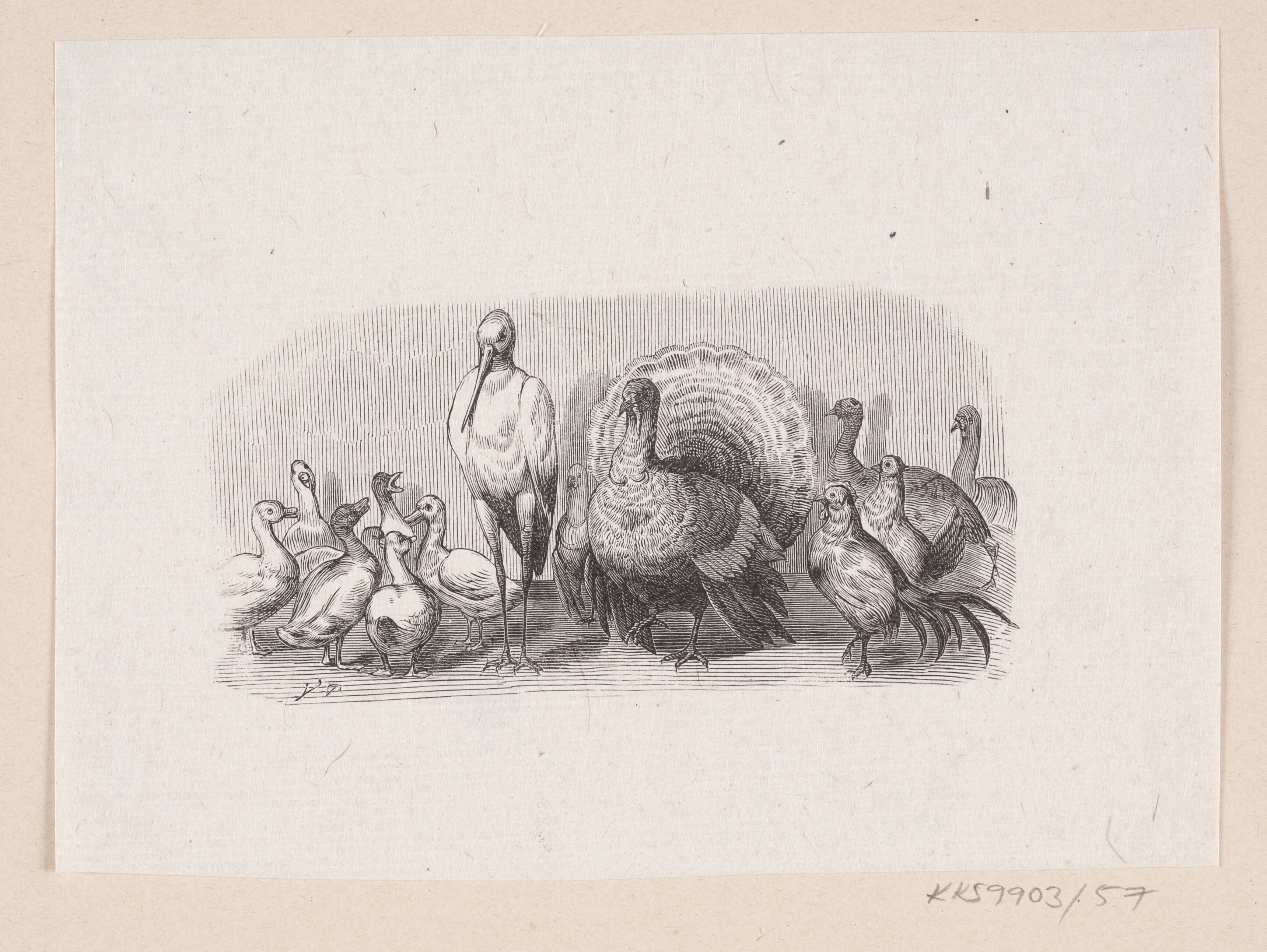 Illustration til "Ole Lukøie" i H.C. Andersen, "Eventyr og Historier", Bind 1