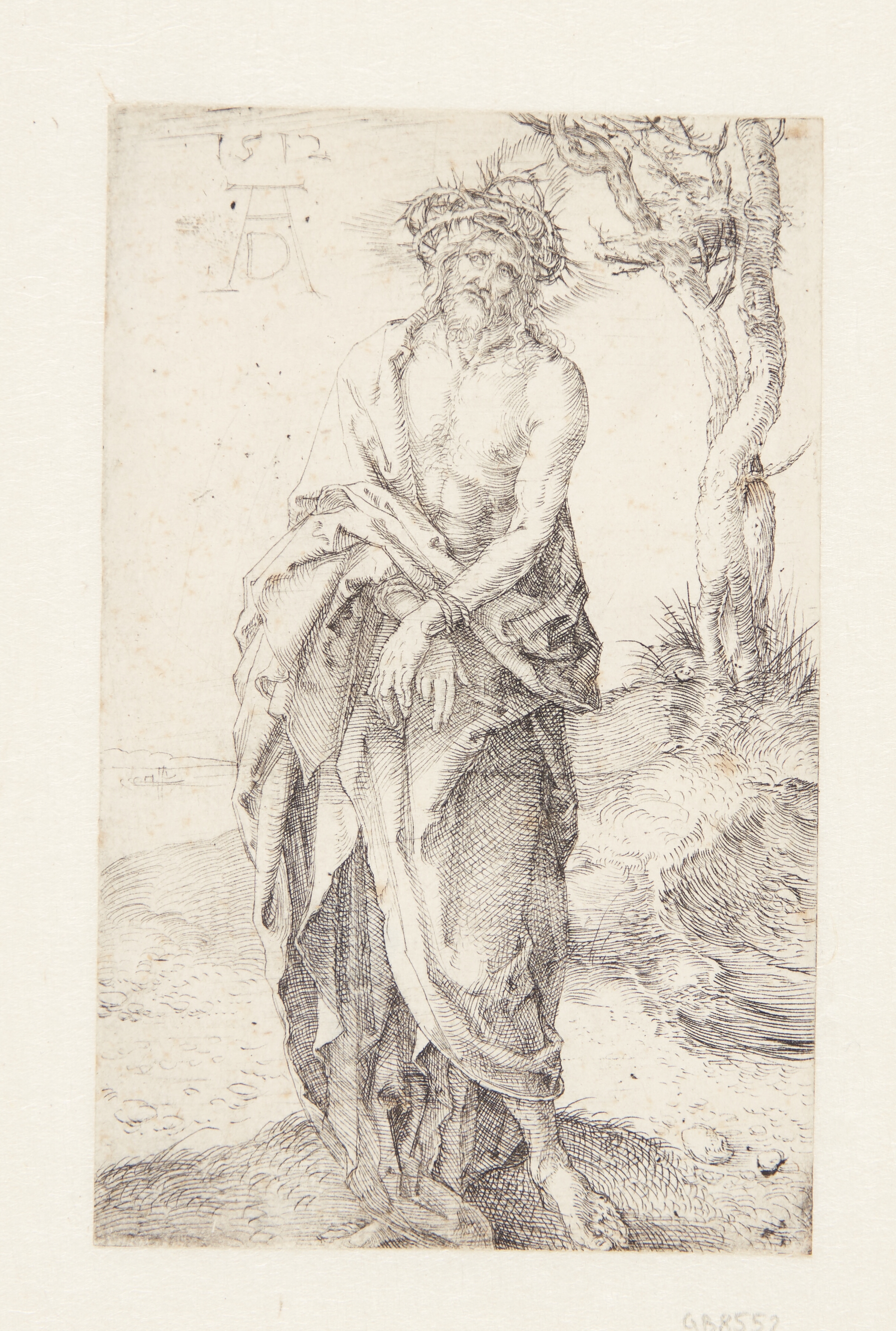 Christus som smertensmand, med bundne håndled