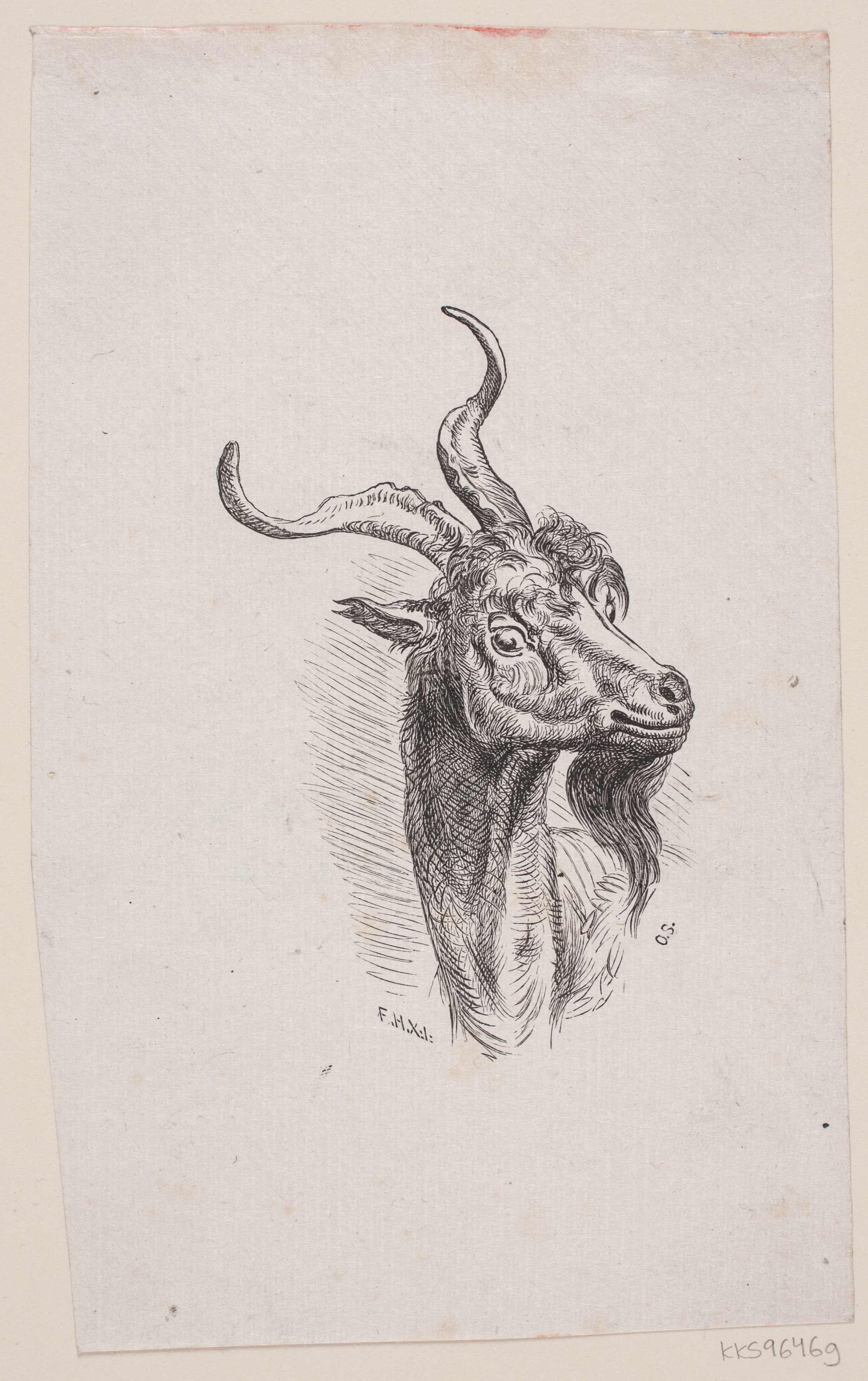 Illustration til "De tre bukkene bruse som skulde gaa til sæter og gjøre sig fede"