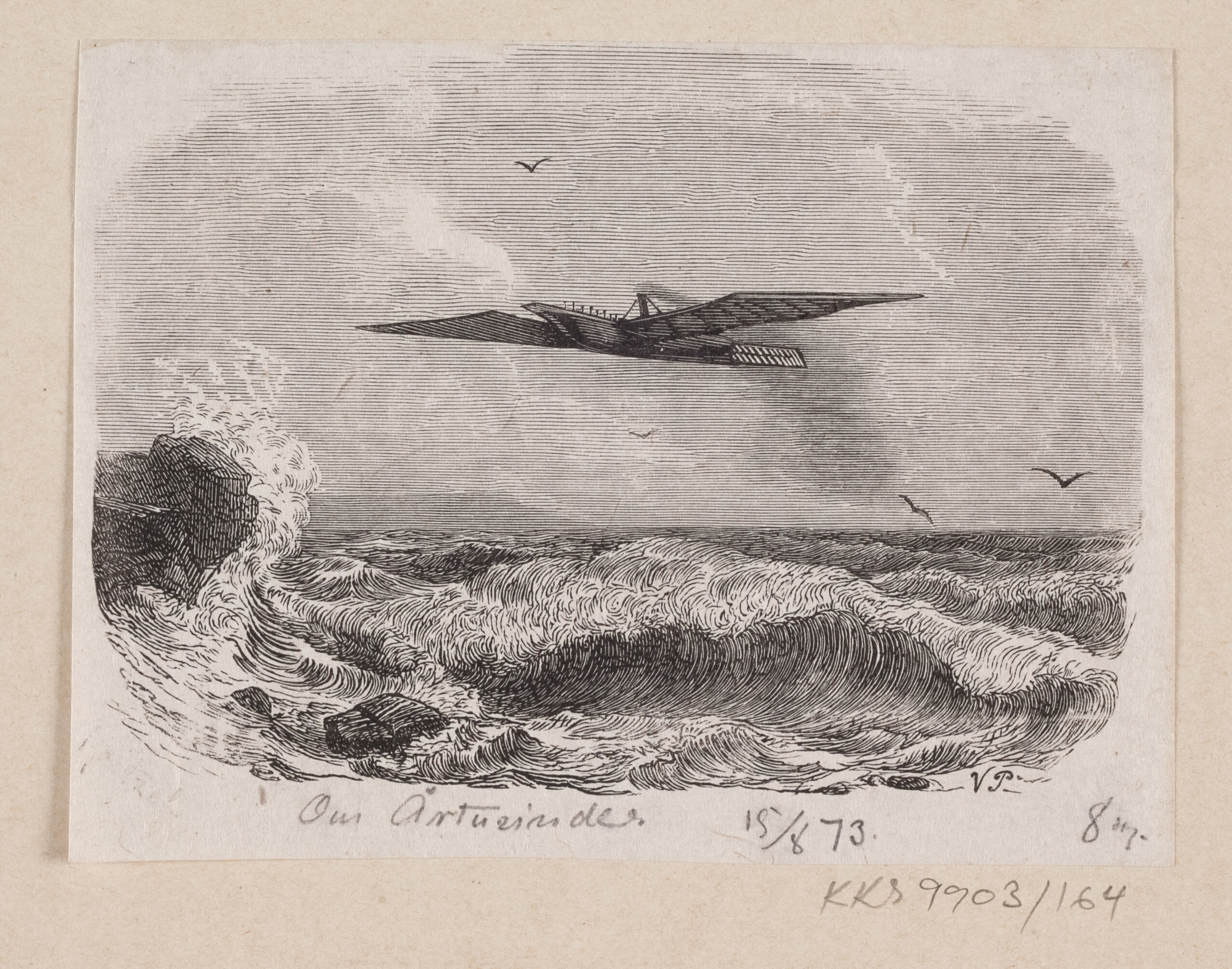 Illustration til "Om Aartusinder" i H.C. Andersen, "Eventyr og Historier", Bind 2