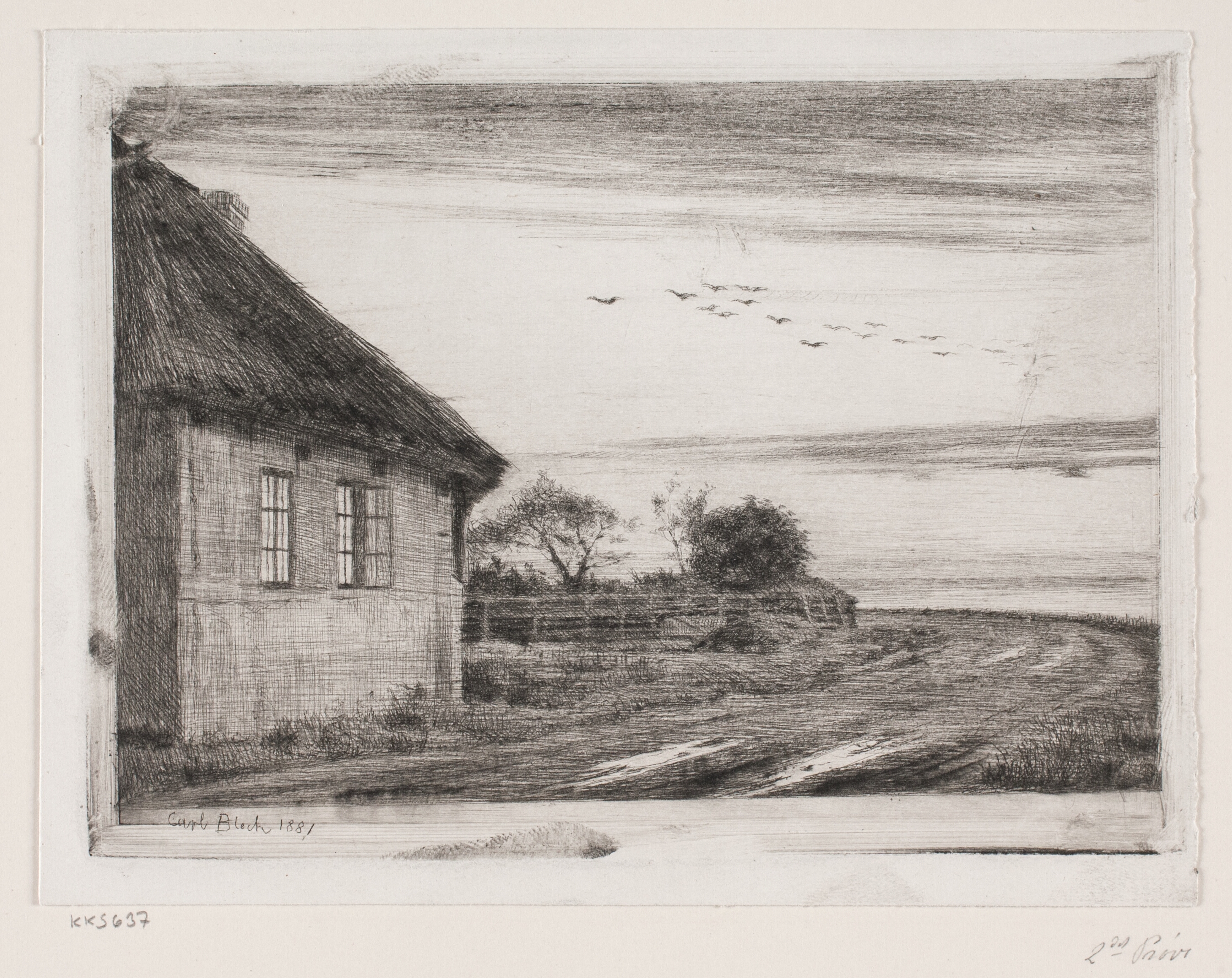 Aftenlandskab fra Hellebæk