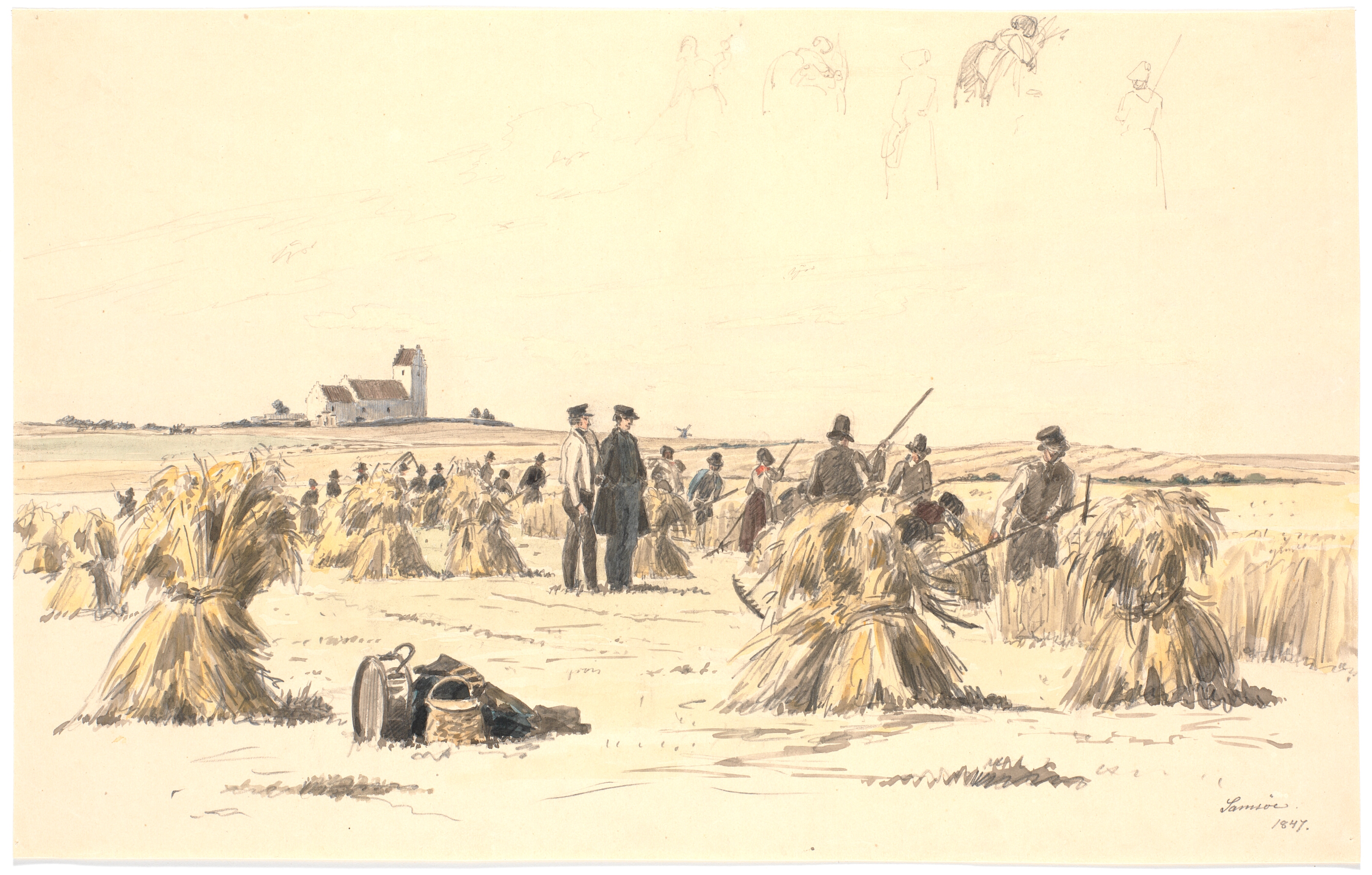 Høstarbejdere på marken