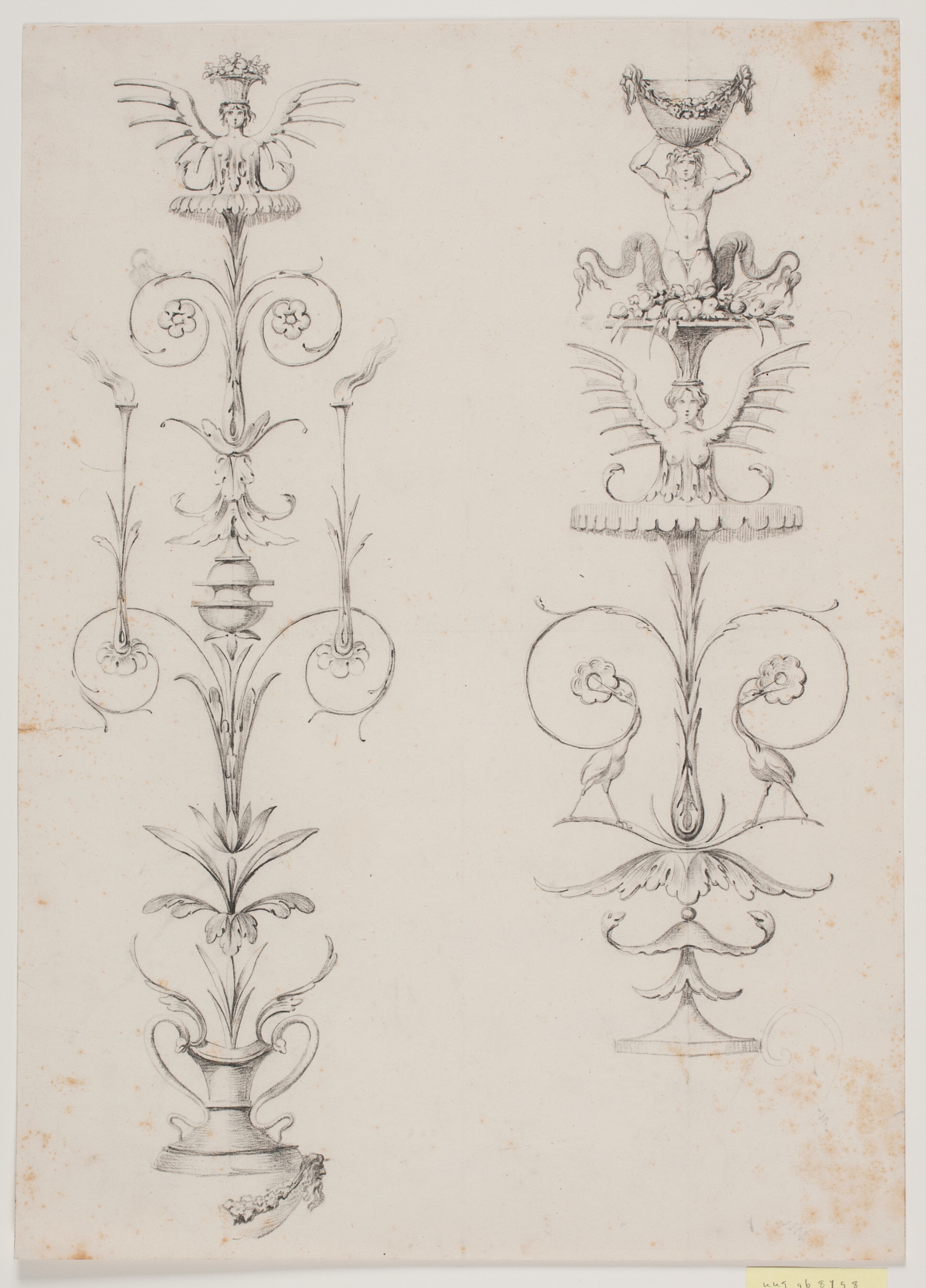 Dekorationsudkast? To montanter?