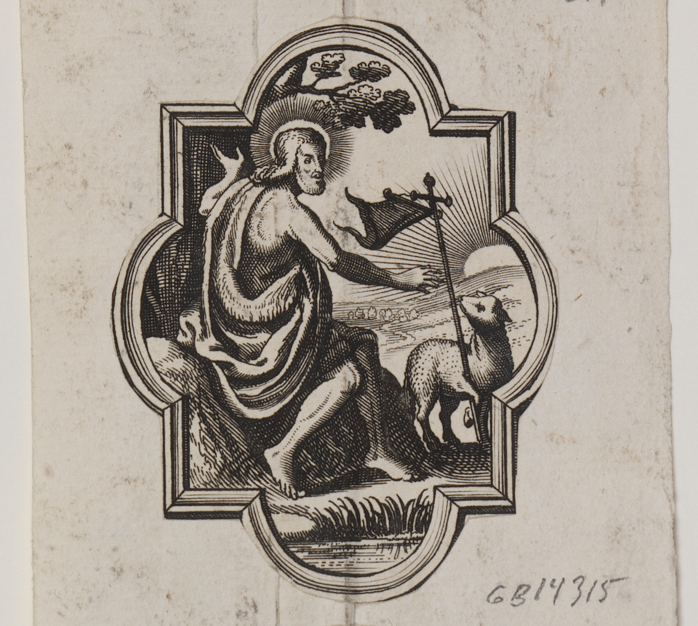 Emblem med Kristus og Guds Lam