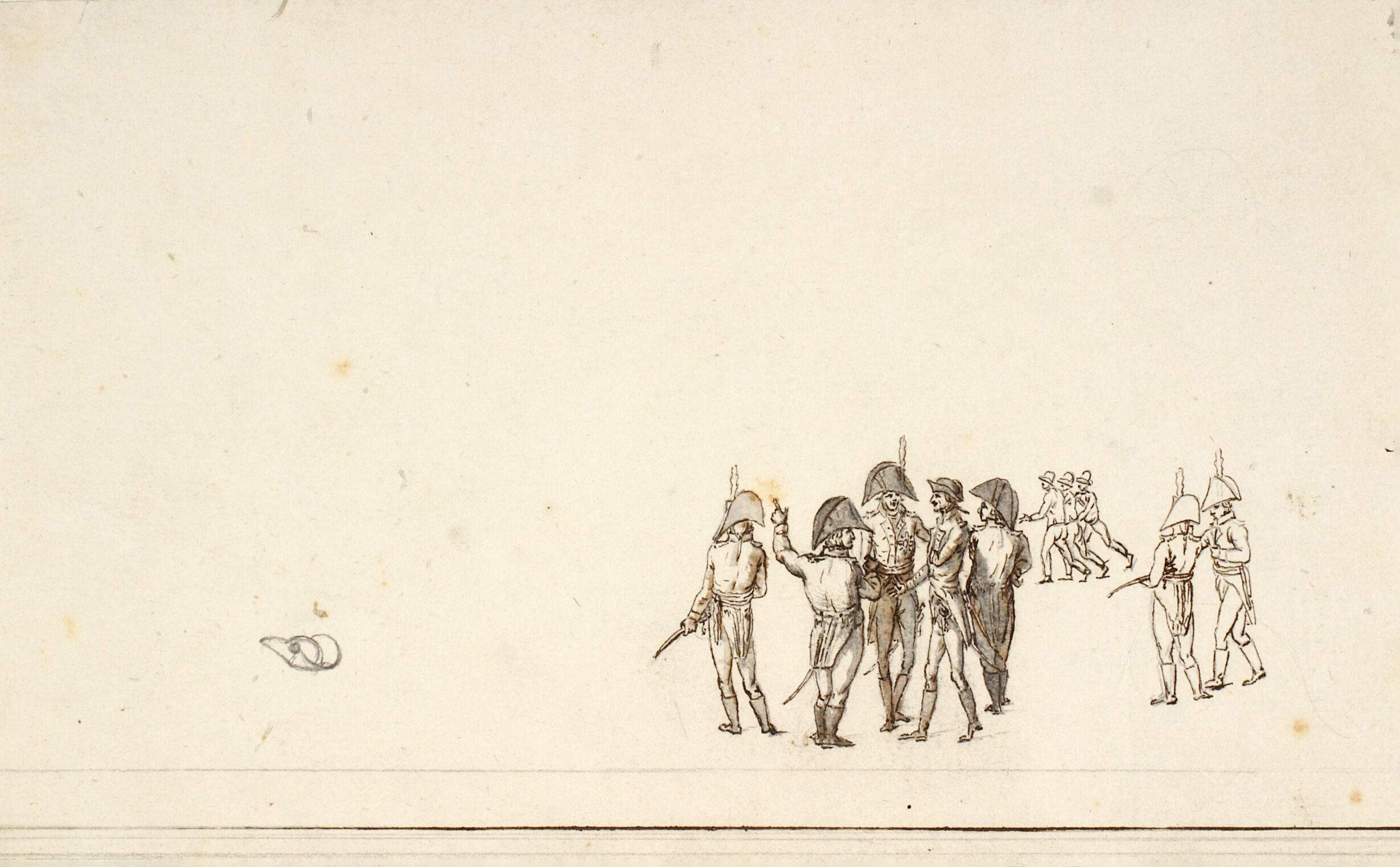 Studie til officersgruppen på Englændernes sidste dåd