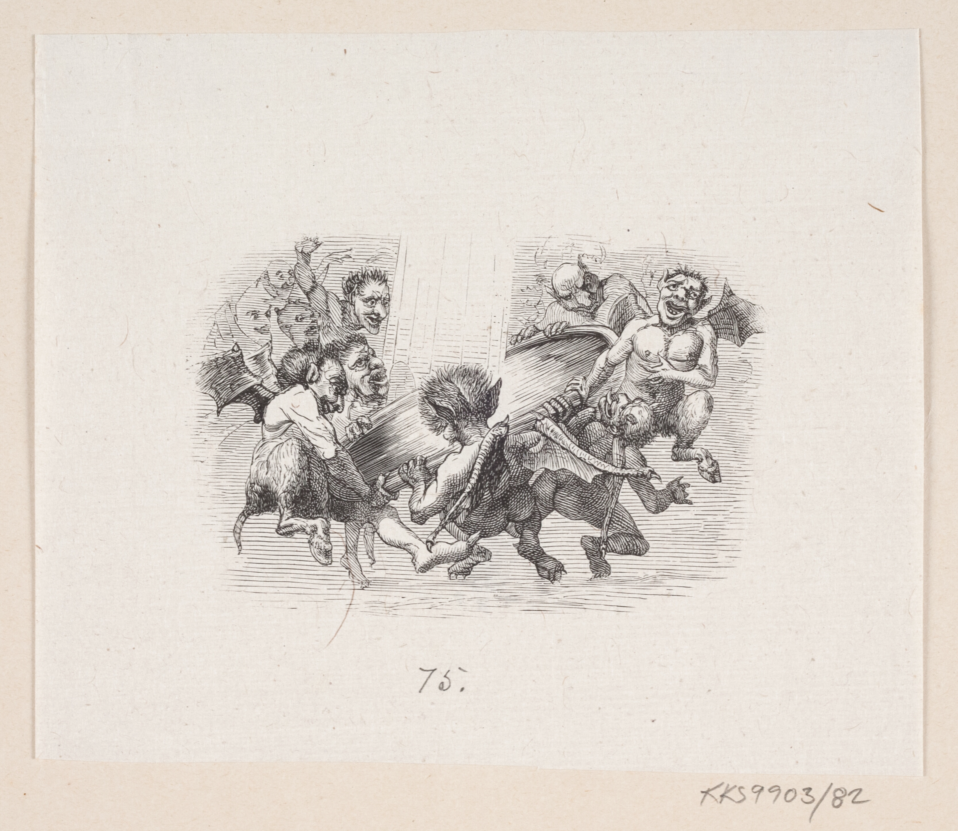 Illustration til "Snedronningen" i H.C. Andersen, "Eventyr og Historier", Bind 1