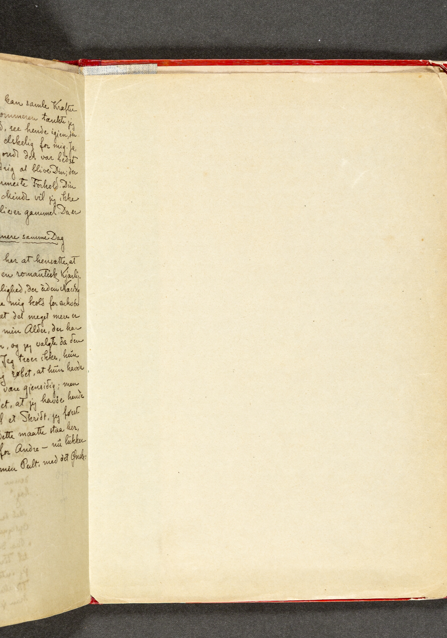 Blank. Indlagt løsblad