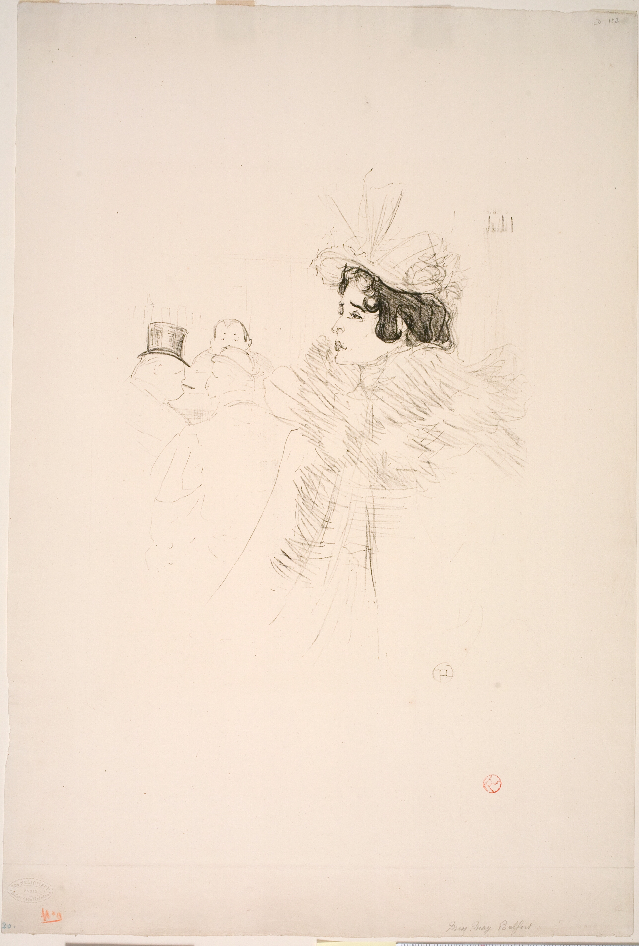 Miss May Belfort au Irish American Bar, Rue Royale