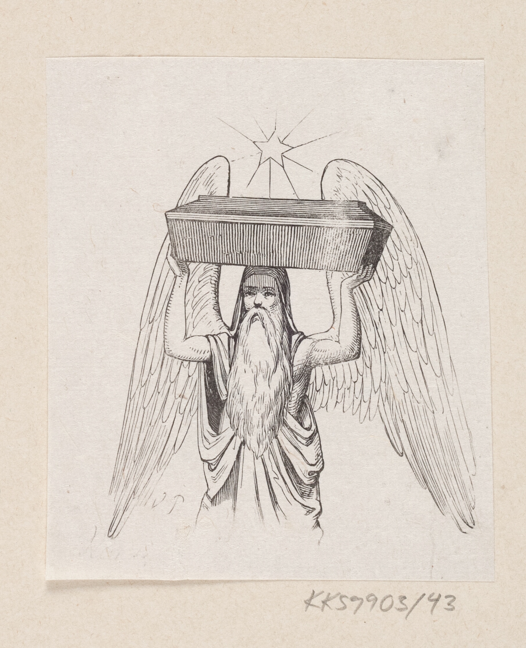 Illustration til "Paradisets Have" i H.C. Andersen, "Eventyr og Historier", Bind 1