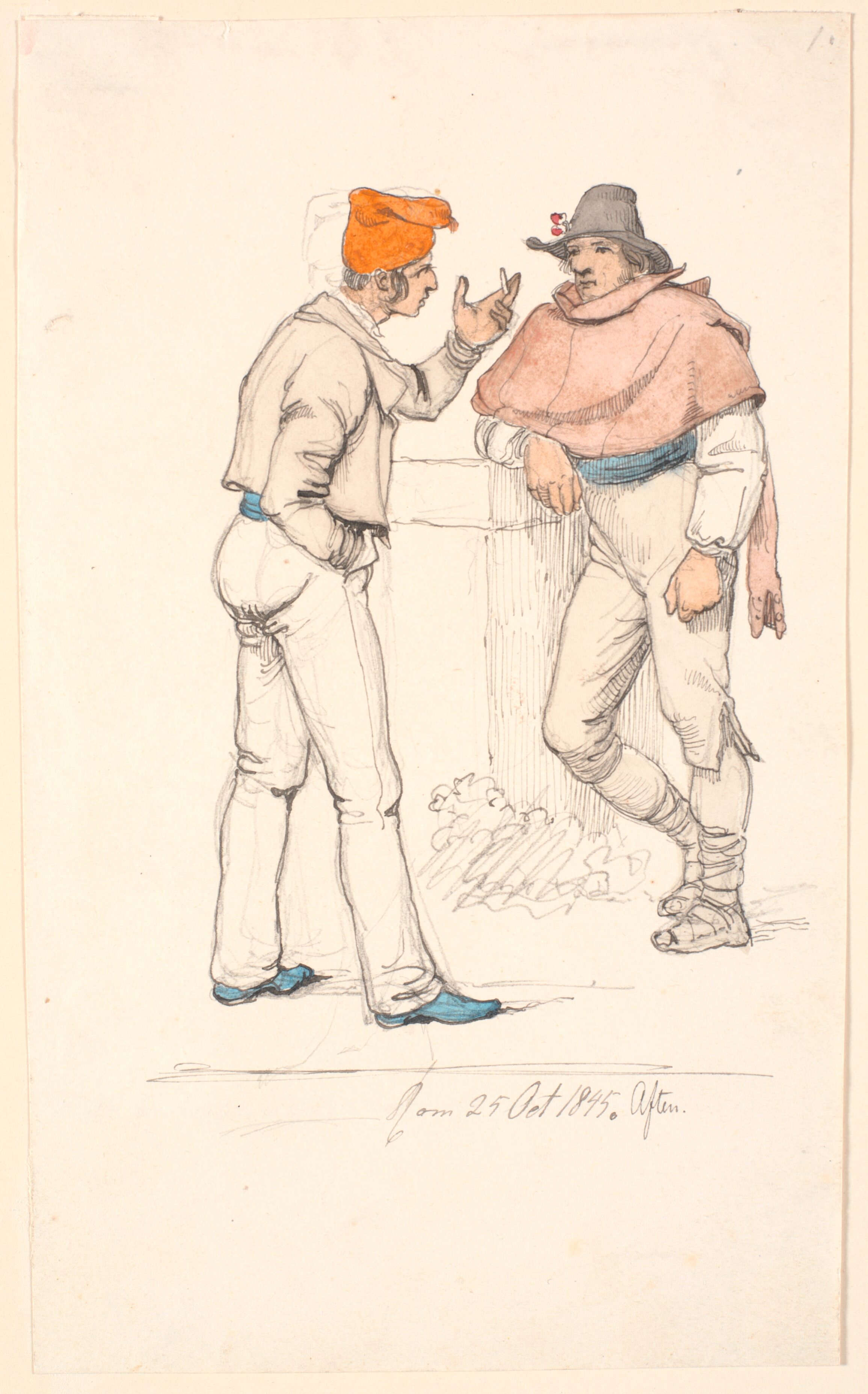 Italiensk almuesmand i samtale med en campagnol