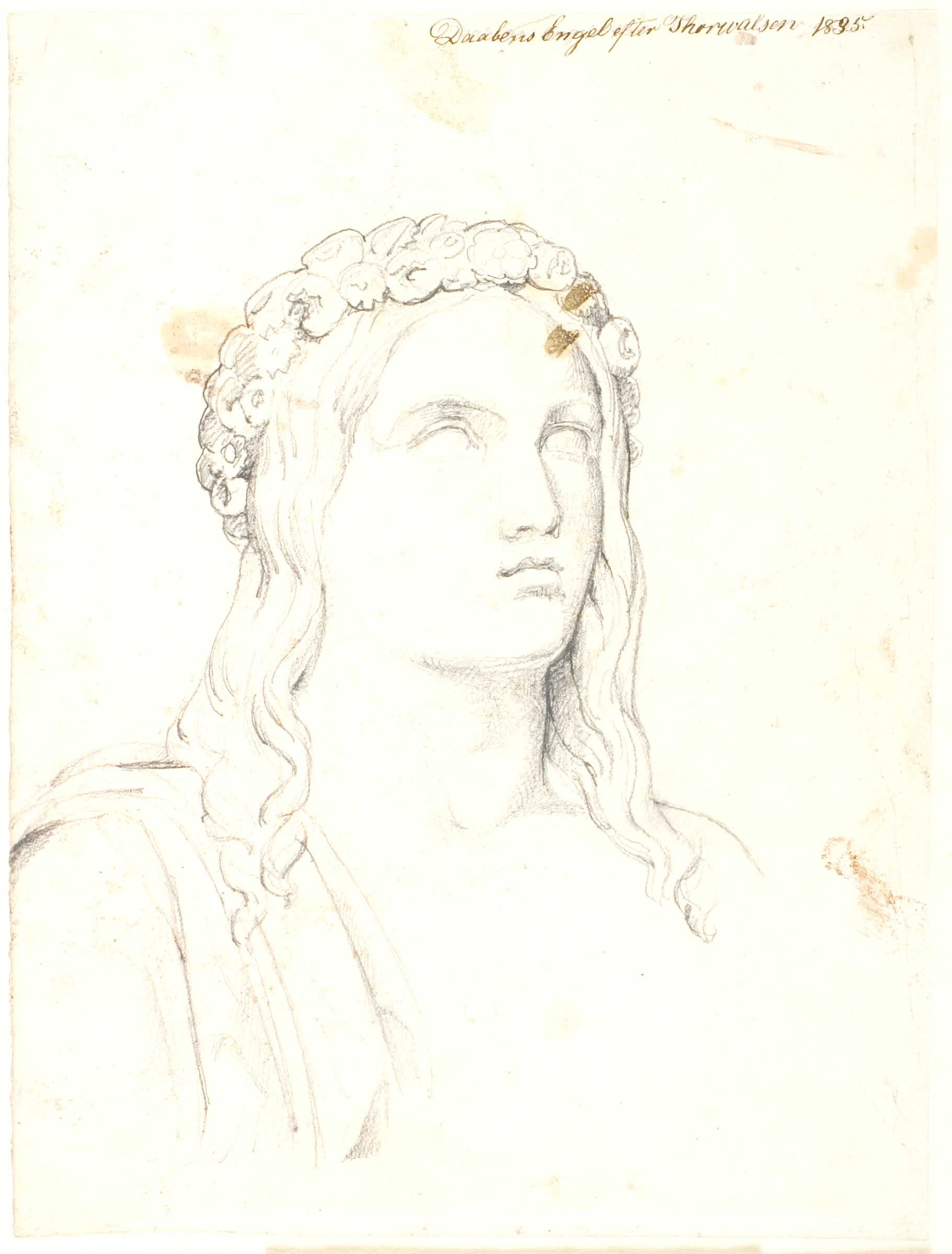 Hoved af Dåbens engel efter Thorvaldsen