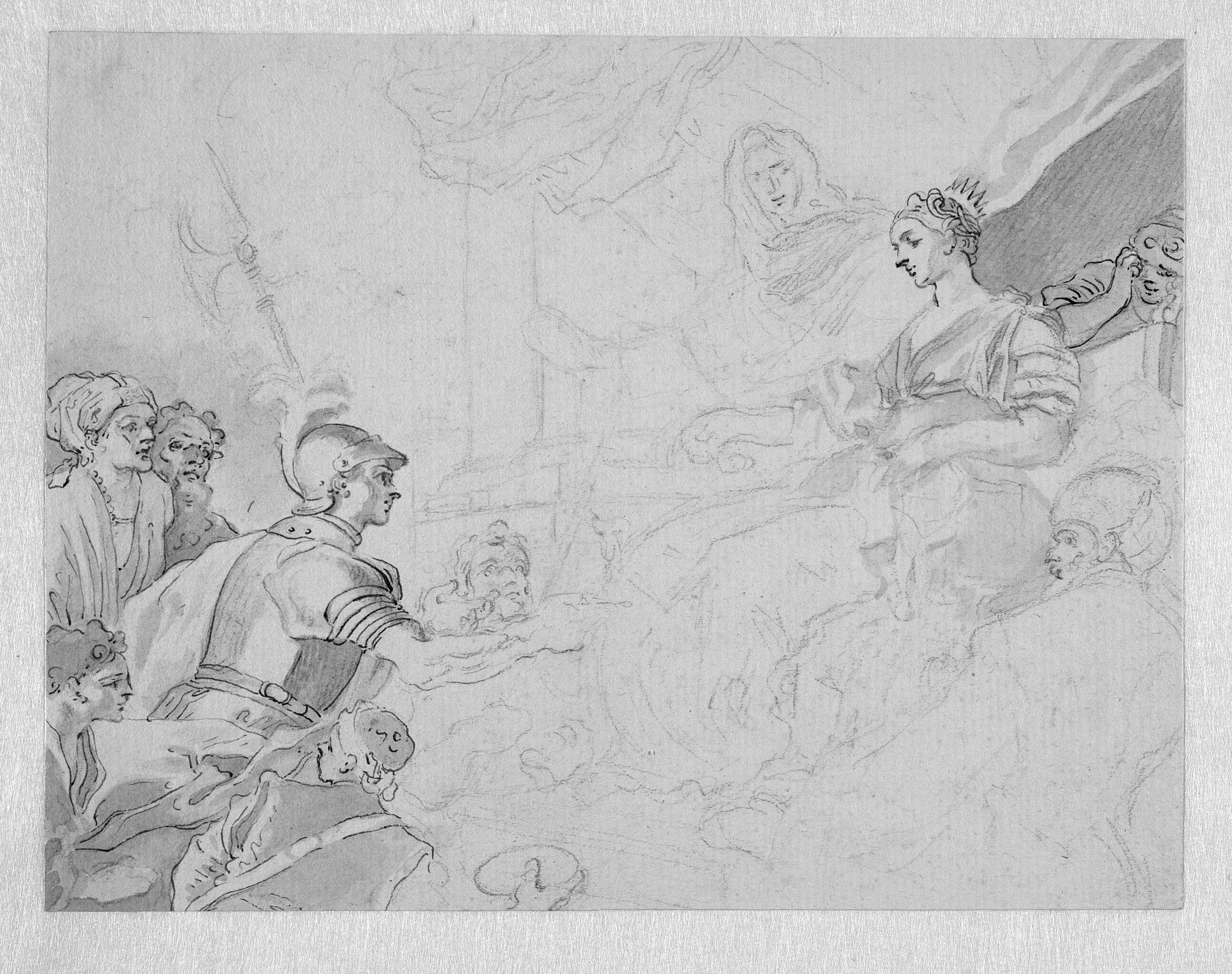 Sophonisba modtager giften fra Massinissas budbringer