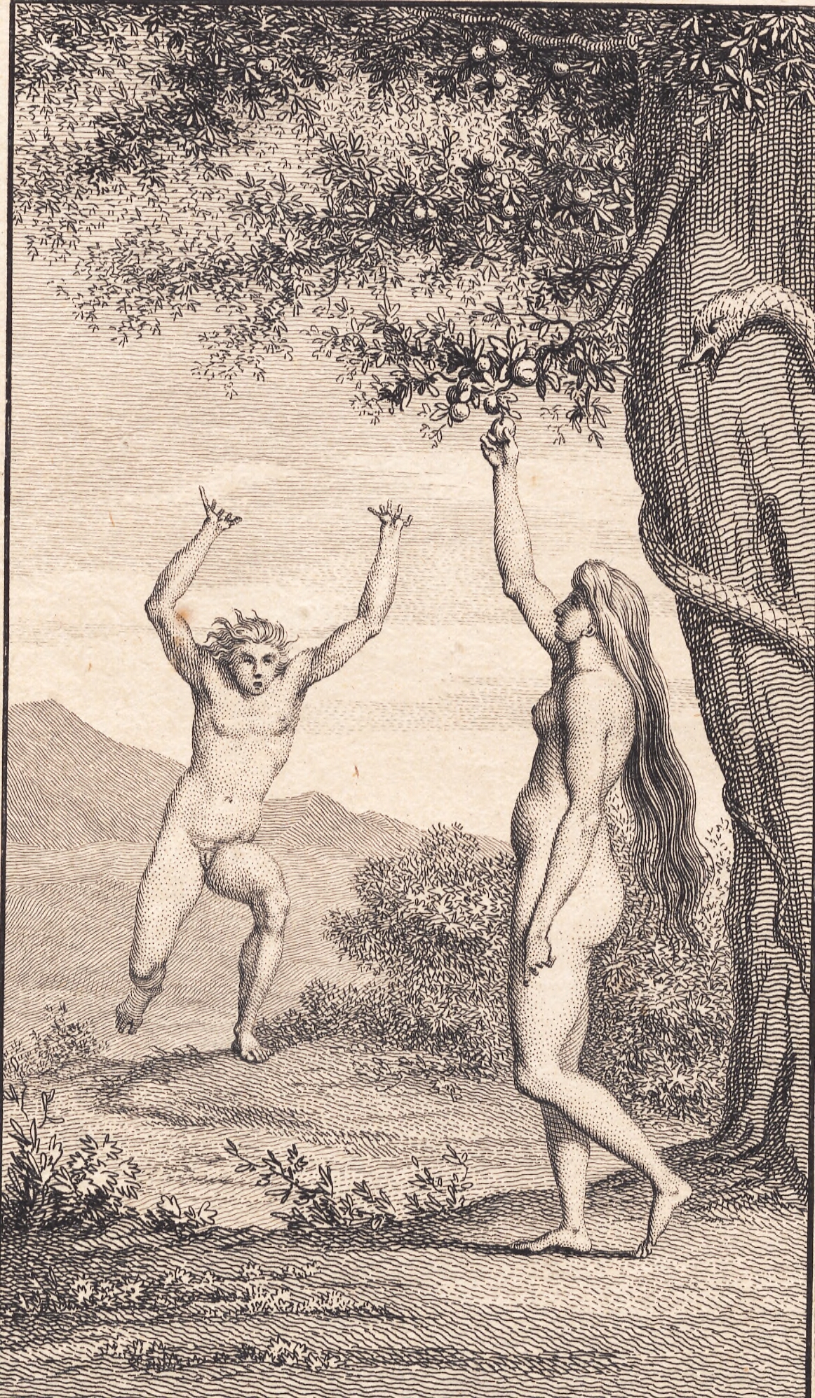 Illustration til Ewalds "Adam og Eva". III