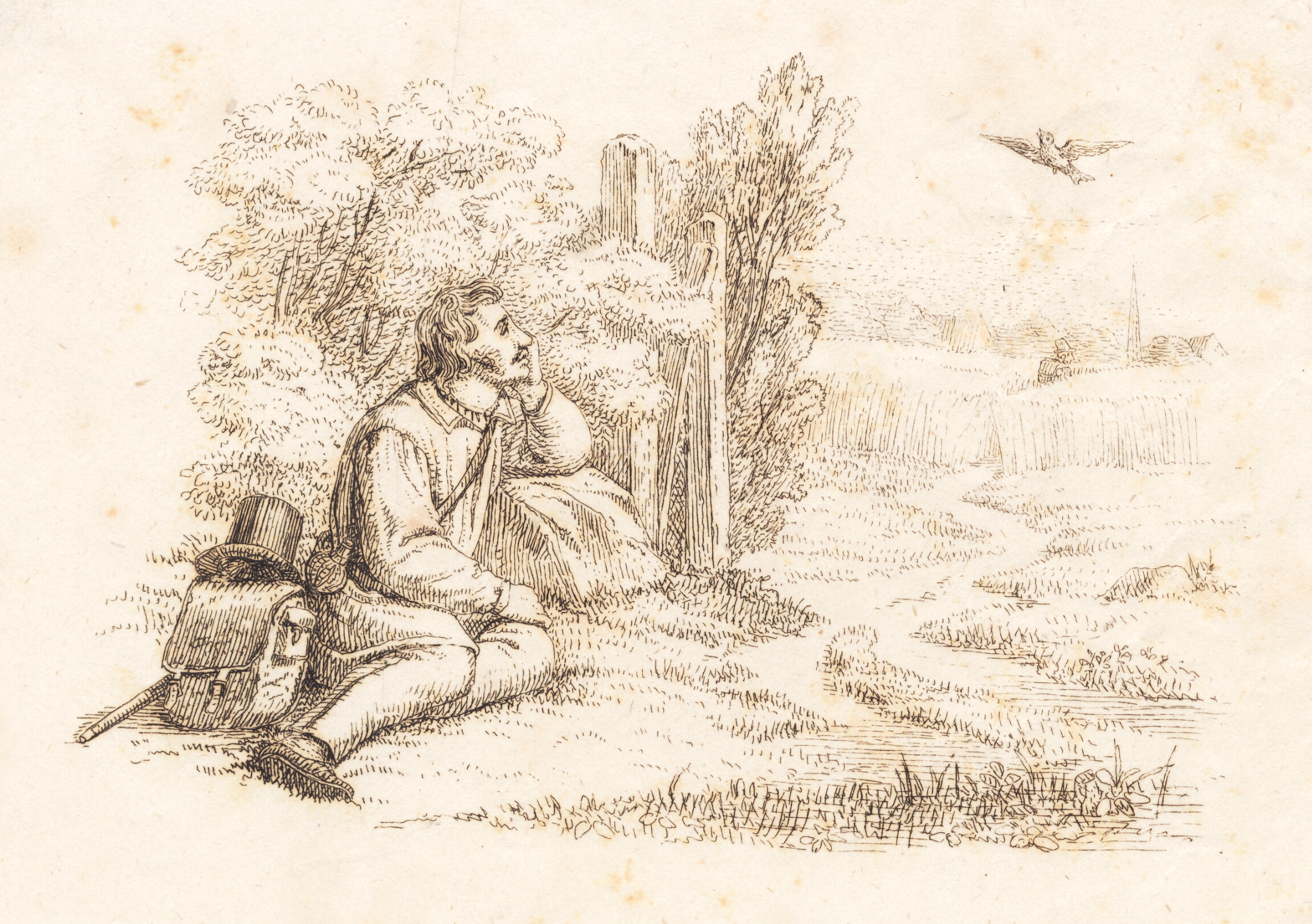 Illustration til "Halvhundrede Fabler for Børn" af Hey