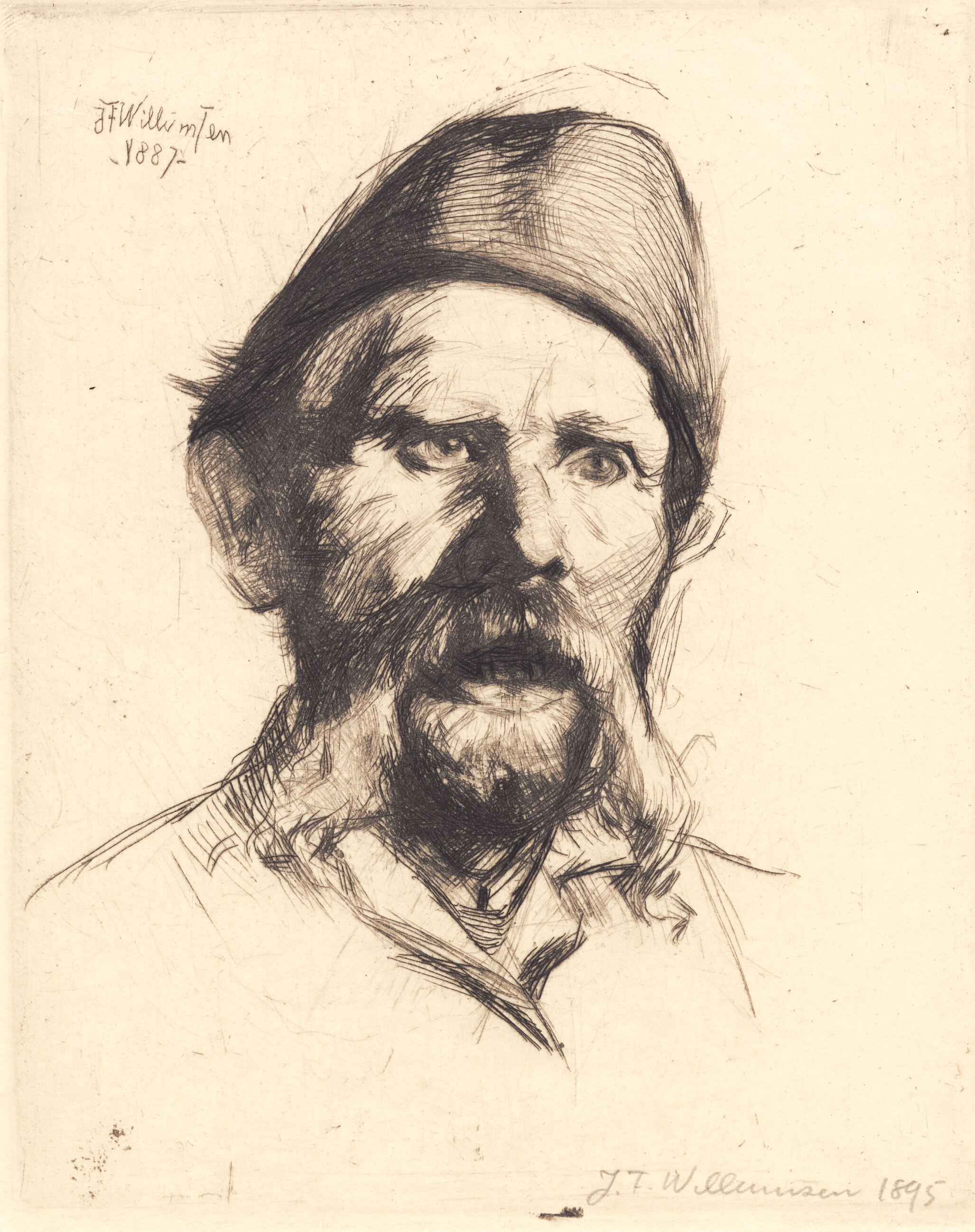 Portræt af overkontrollør ved Frederiksberg hospital Frantz Peter Neidthardt