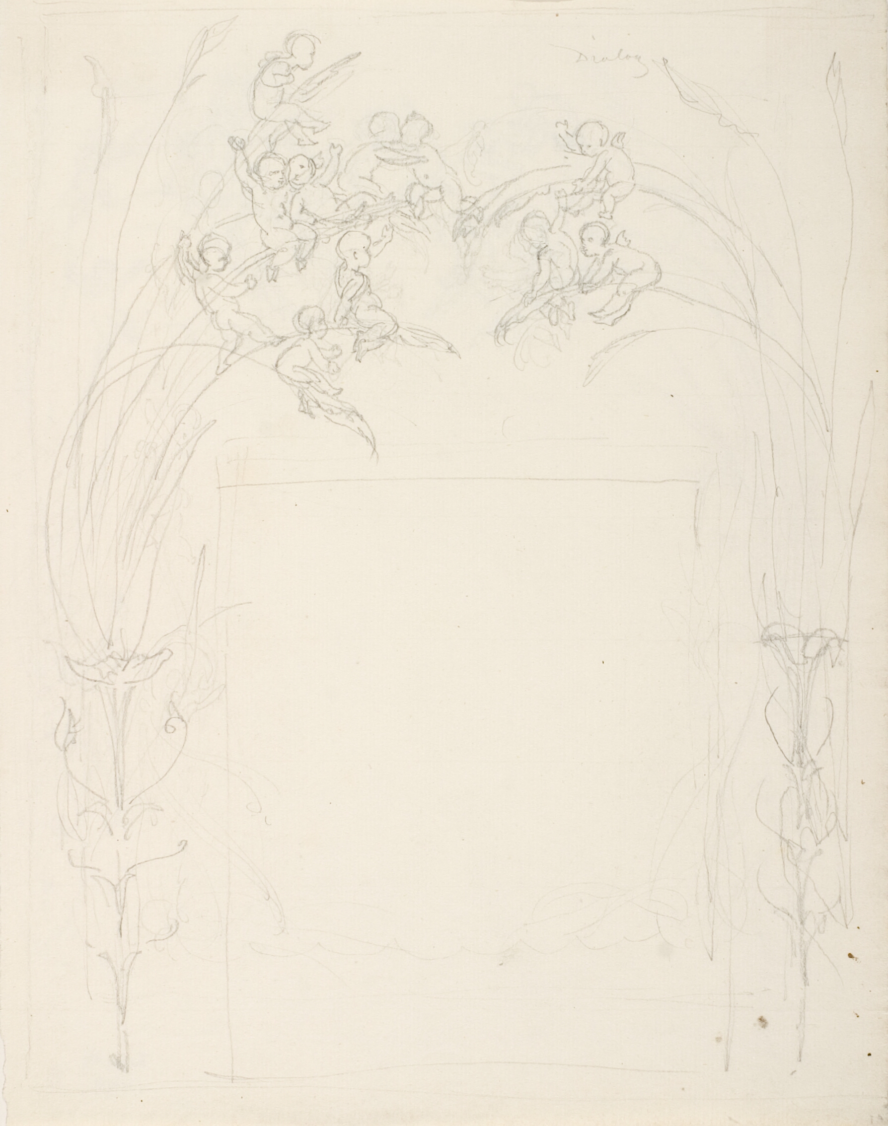 Skitse til gyngende amoriner