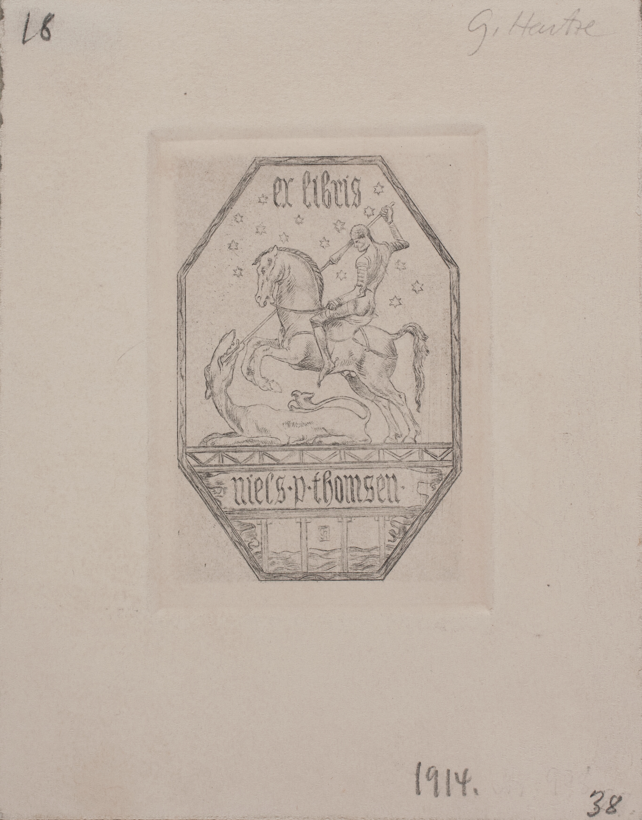 Ekslibris for Niels P. Thomsen