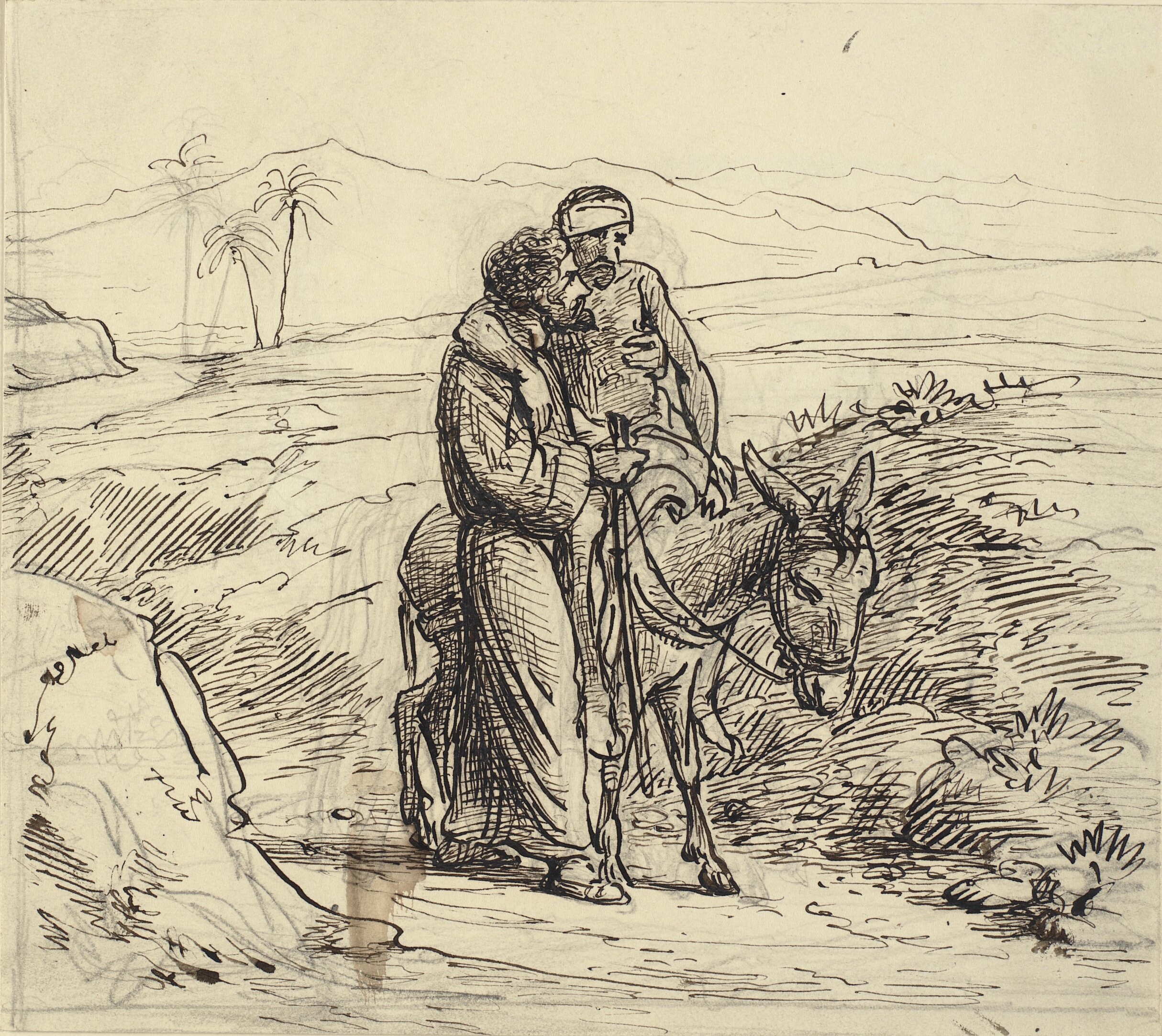 Den barmhjertige samaritan ledsager den sårede