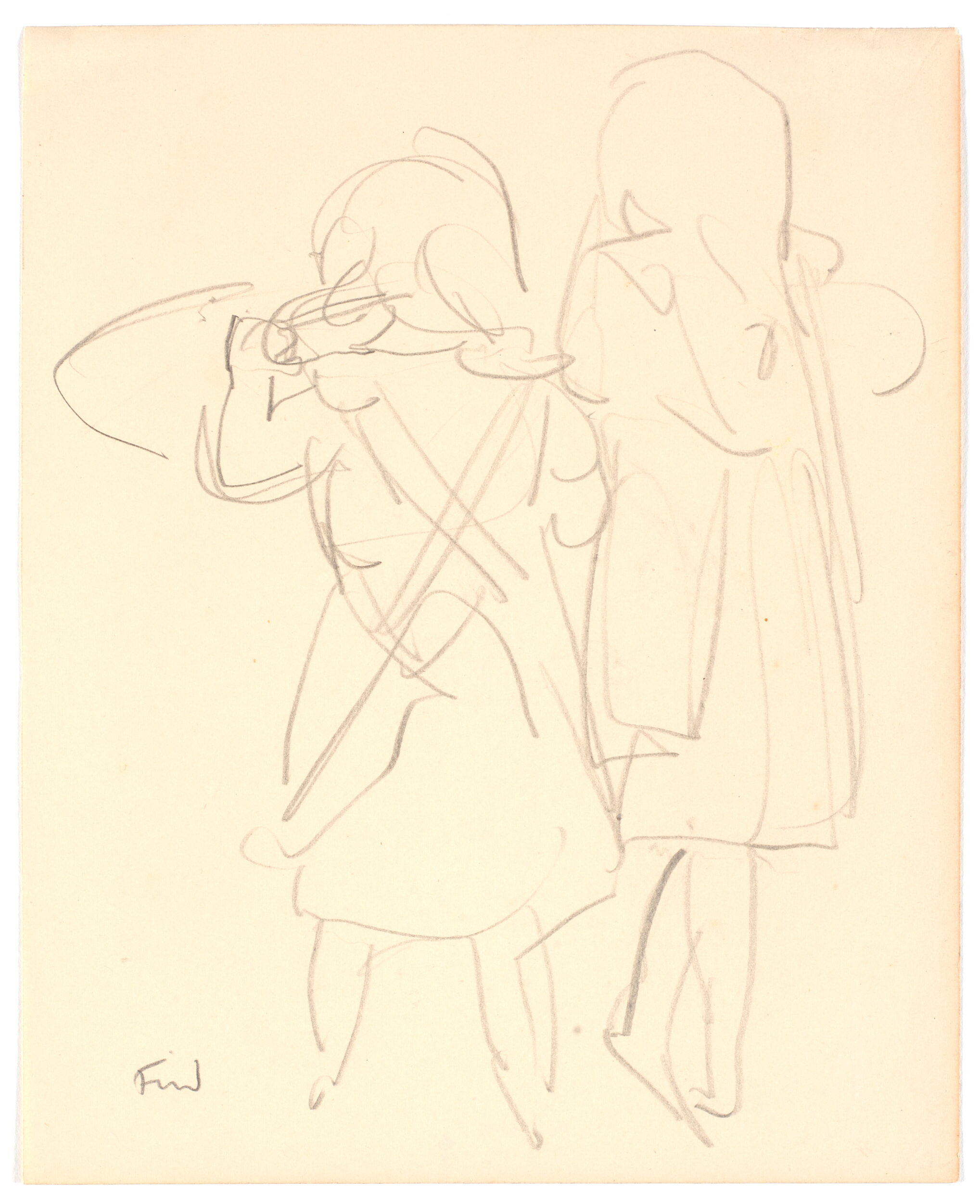 To små piger set bagfra