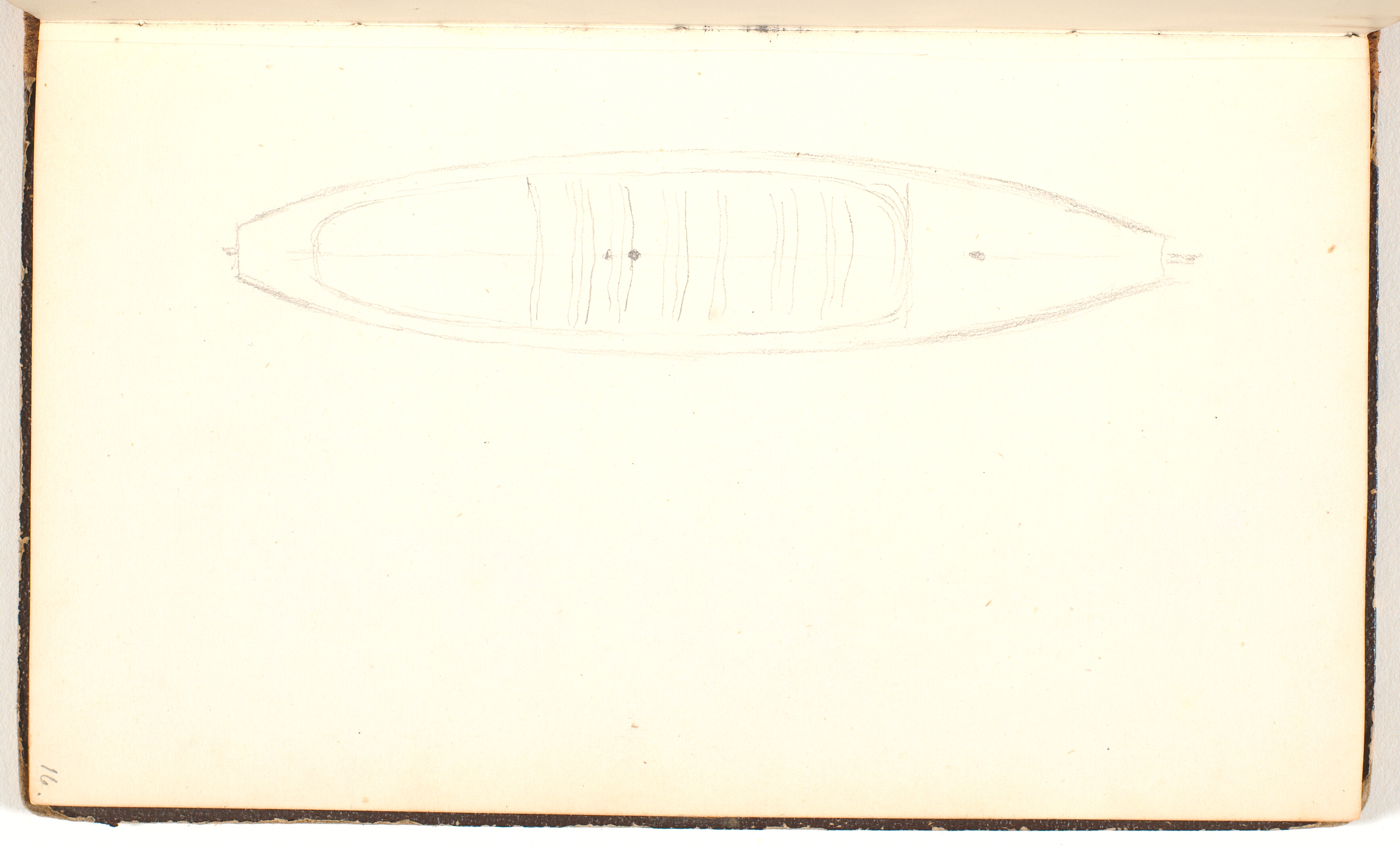 En båd set fra oven