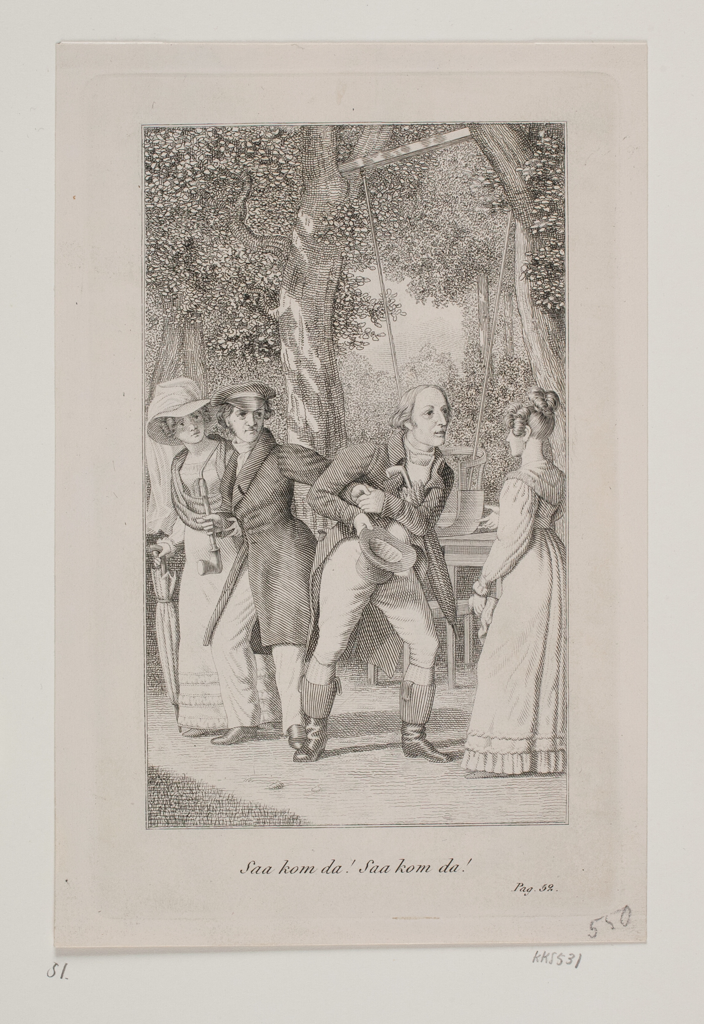 Scene af Heibergs "De uadskillelige"