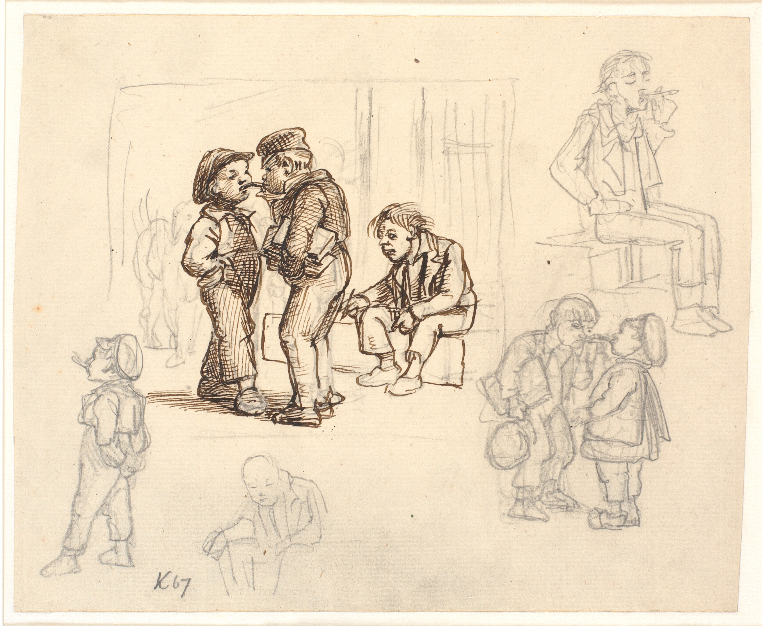 Tobakkens glæder. Rygende drenge