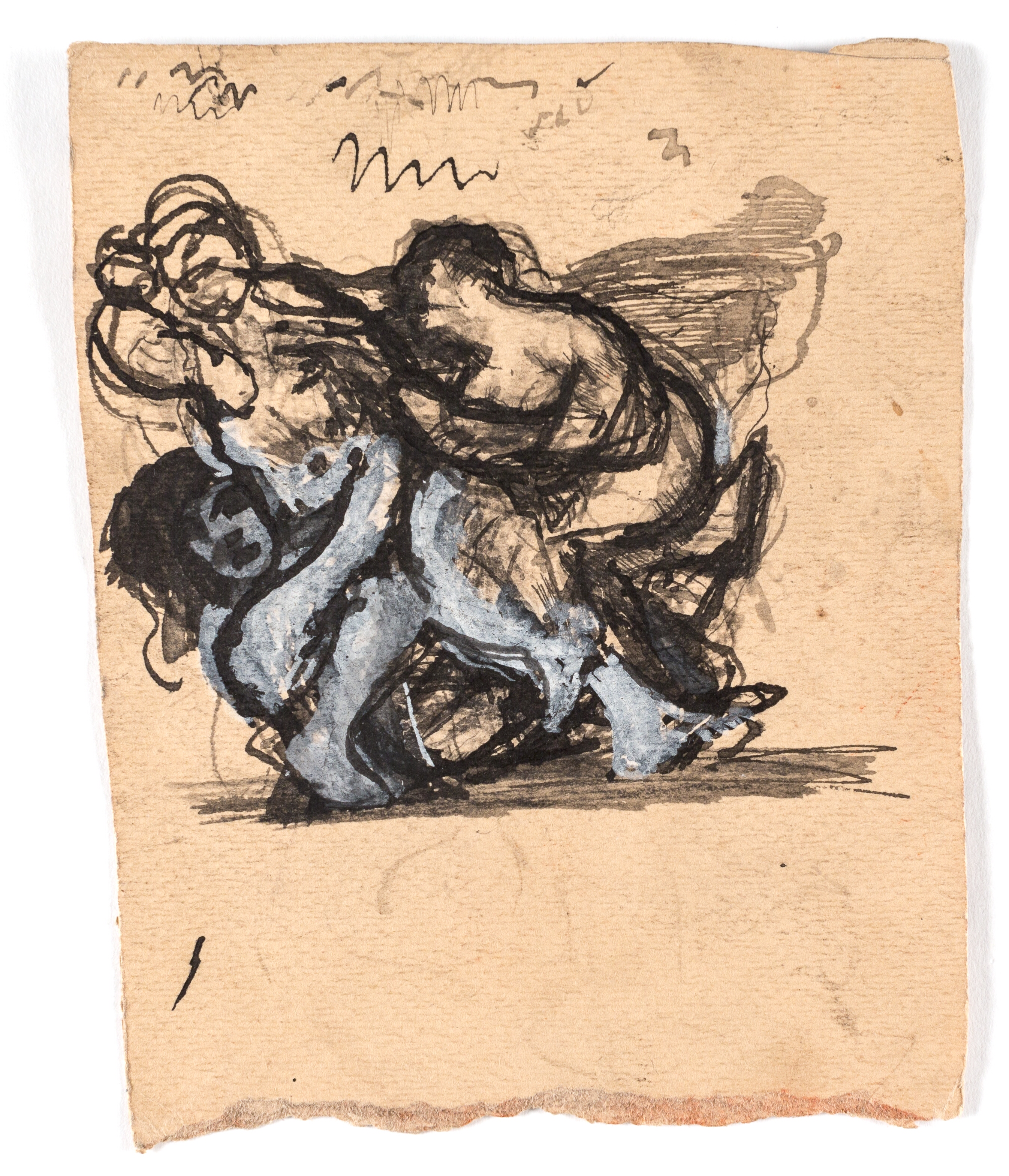 Studie til "To kvinder slås om en mand"