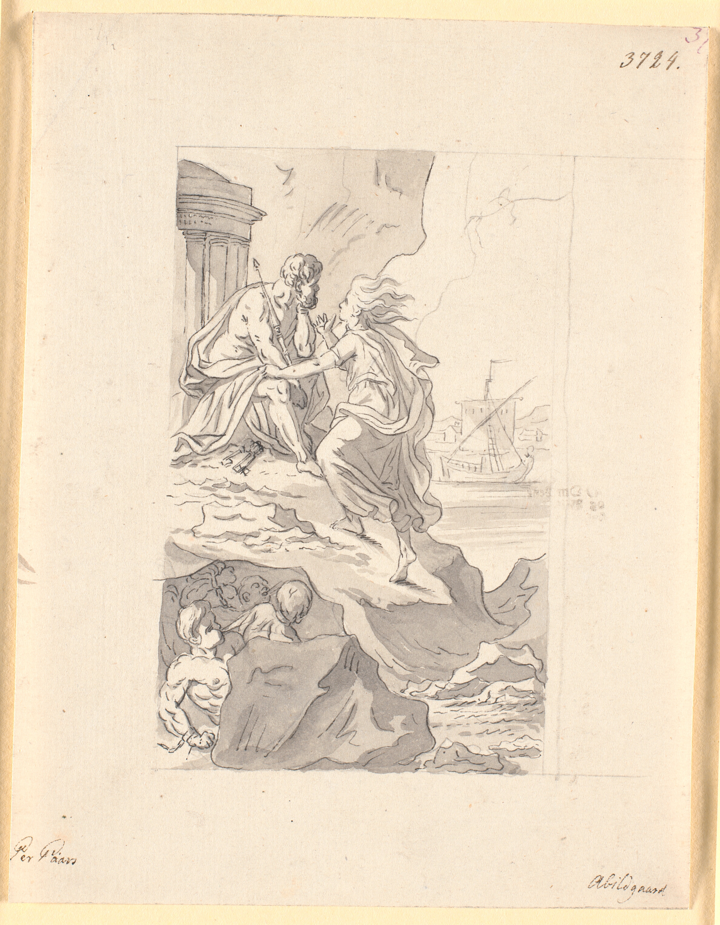 Avind hos Æolus. "Peder Paars". 1.bog 1.sang