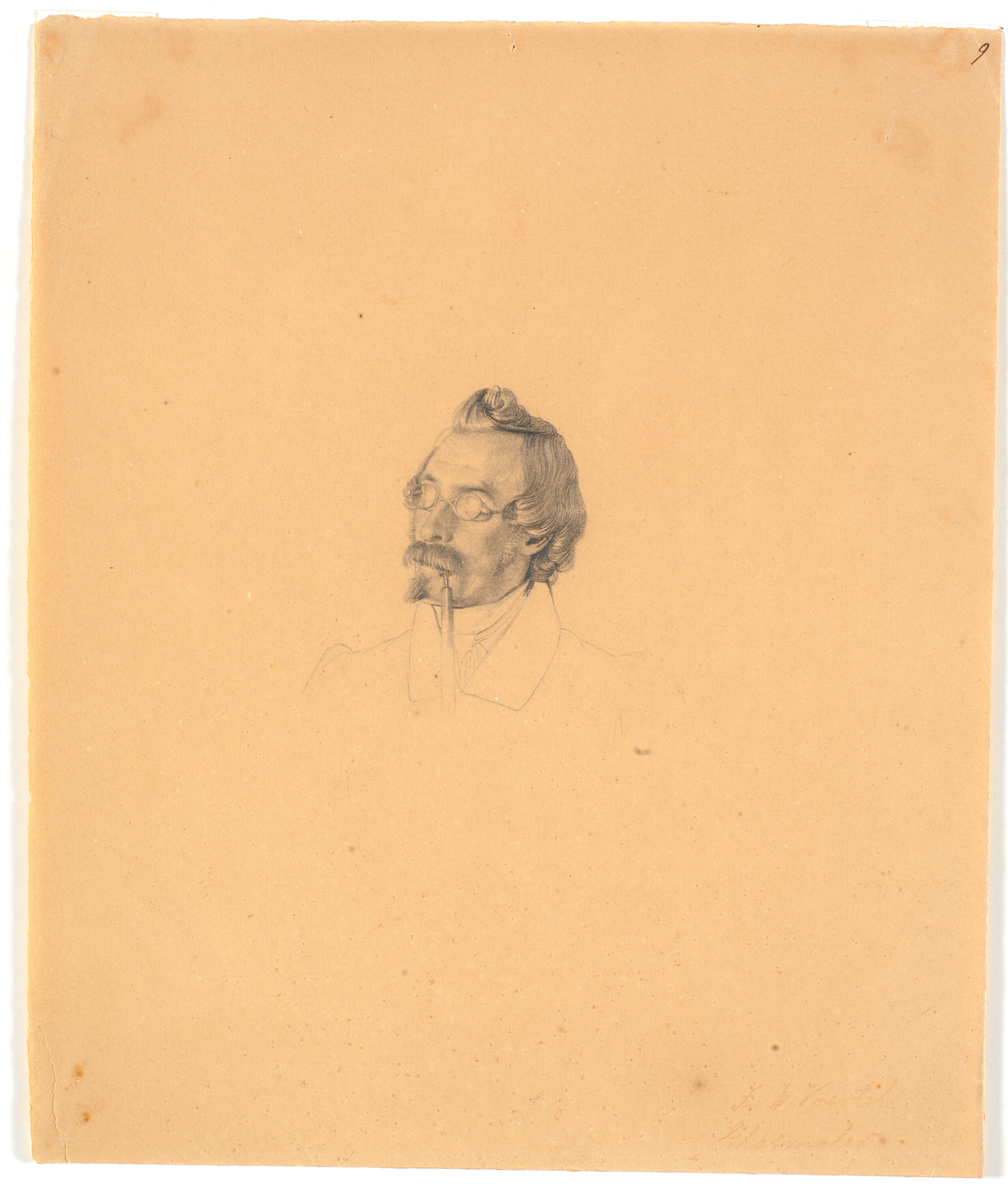 Portræt af glasmaler Friedrich Vörtel