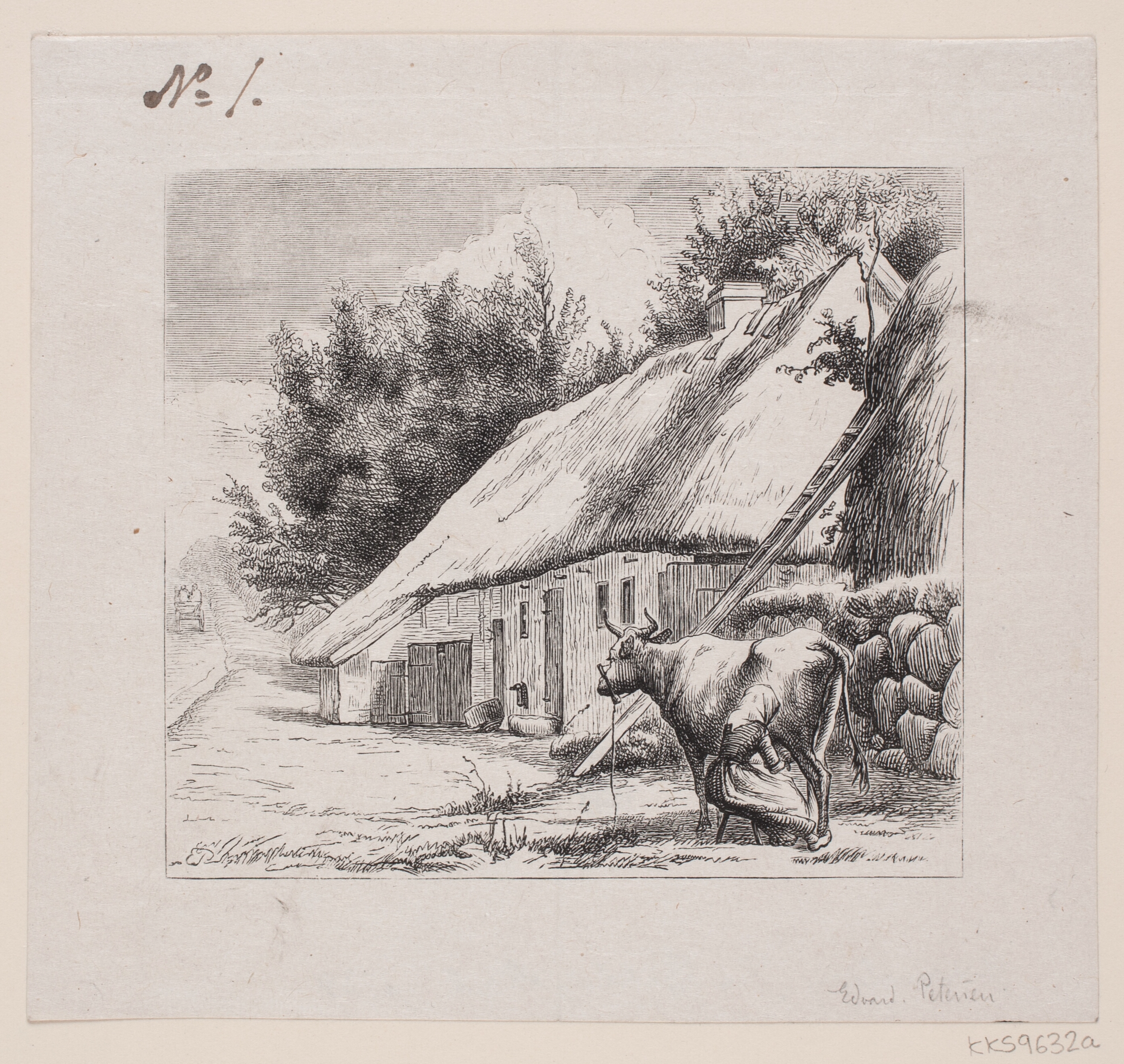 Illustration til Carl Andersens digt, "Husmandskonen"