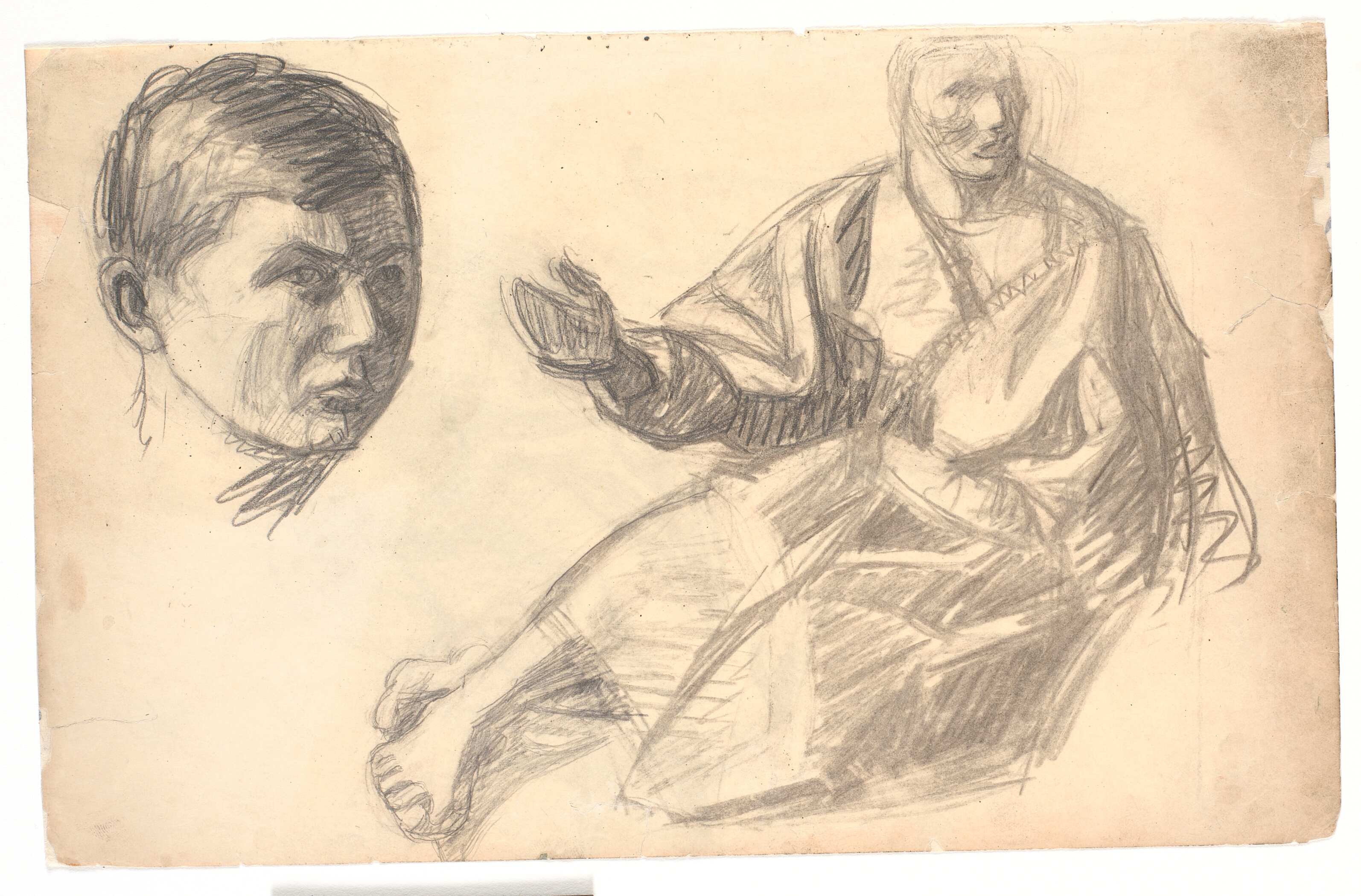 Kristusskikkelsen og et hoved