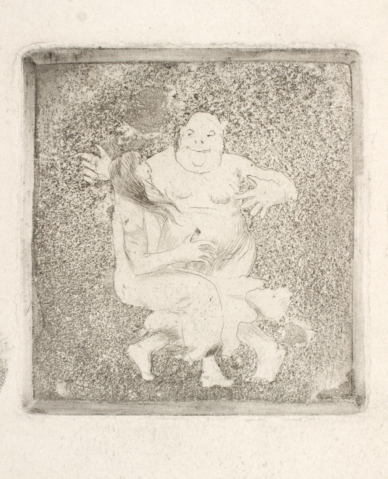 En mand overrasker en kvinde