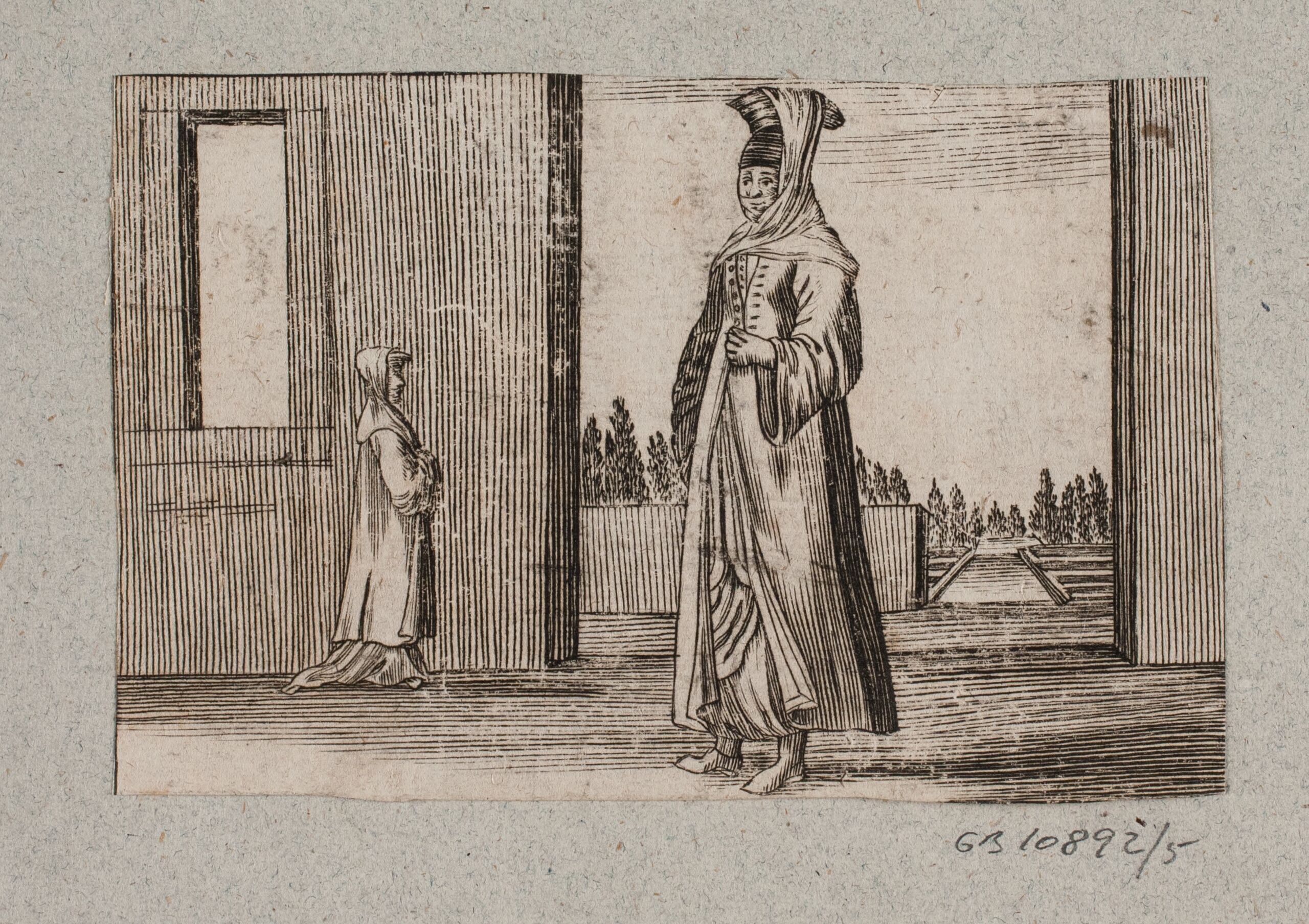 Stående tyrkisk kvinde