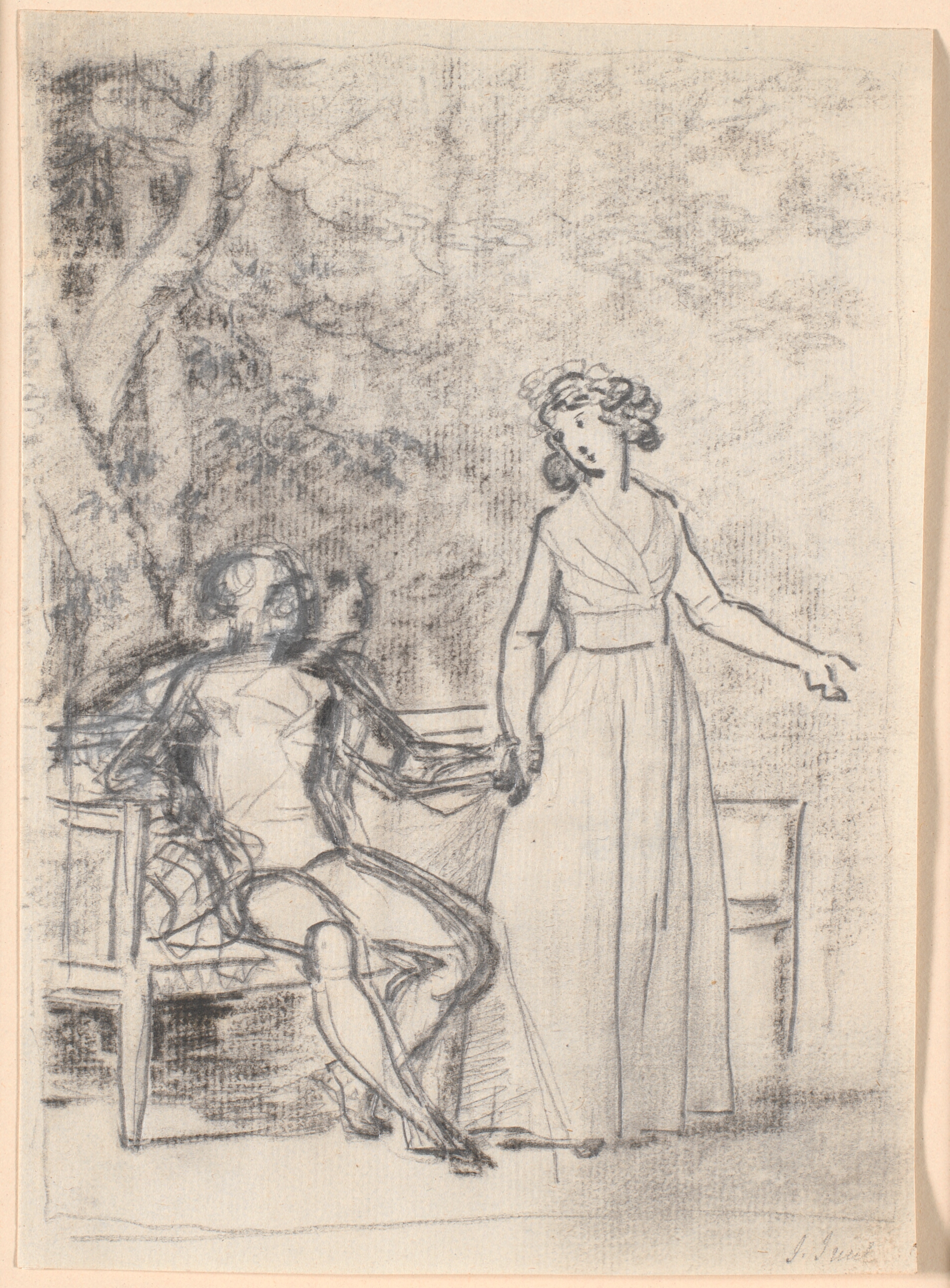 Kompositionsudkast til det Rabenske familiebillede