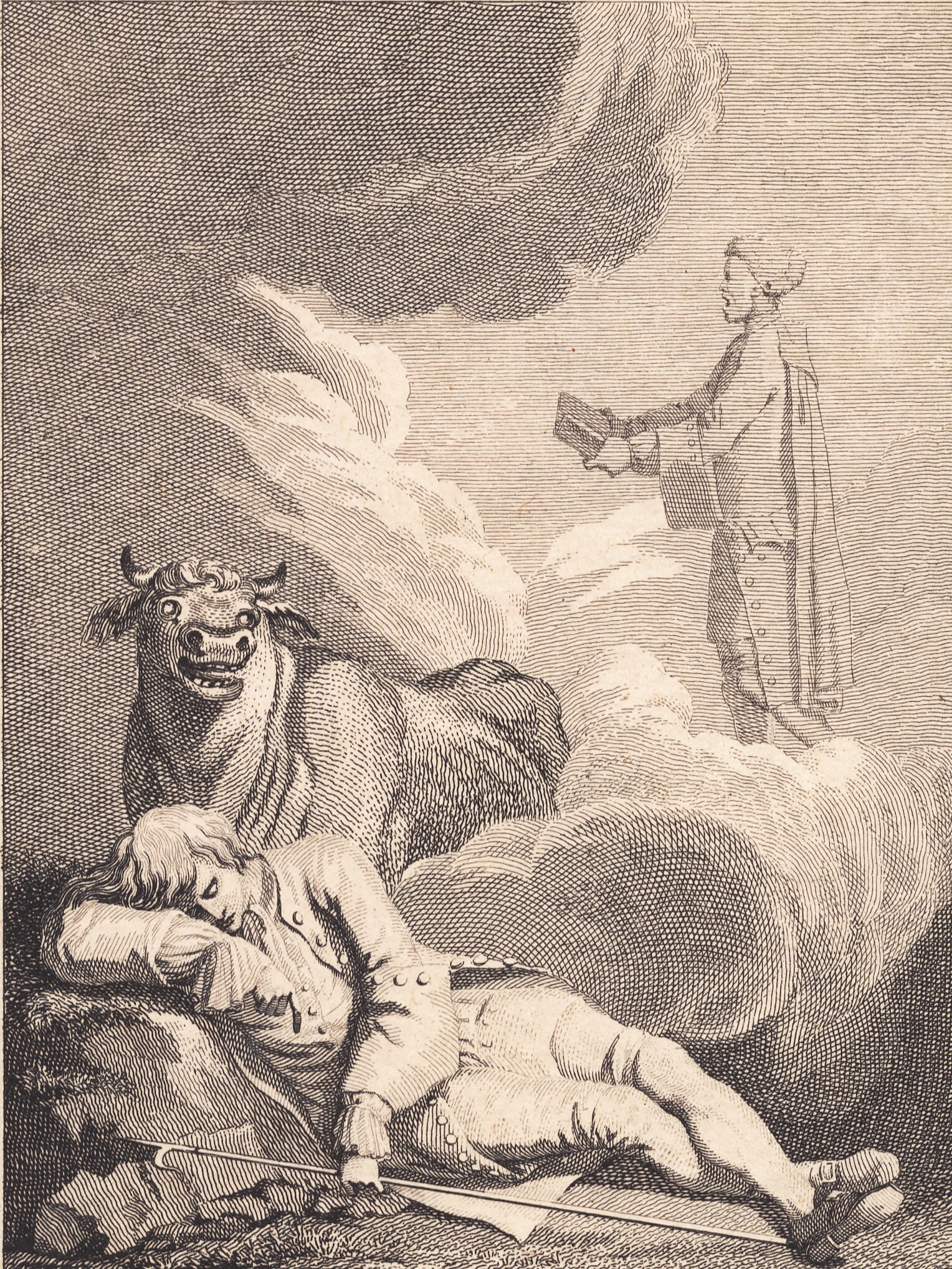 Niels Klim troer at høre degnen i Fane Kirke. I