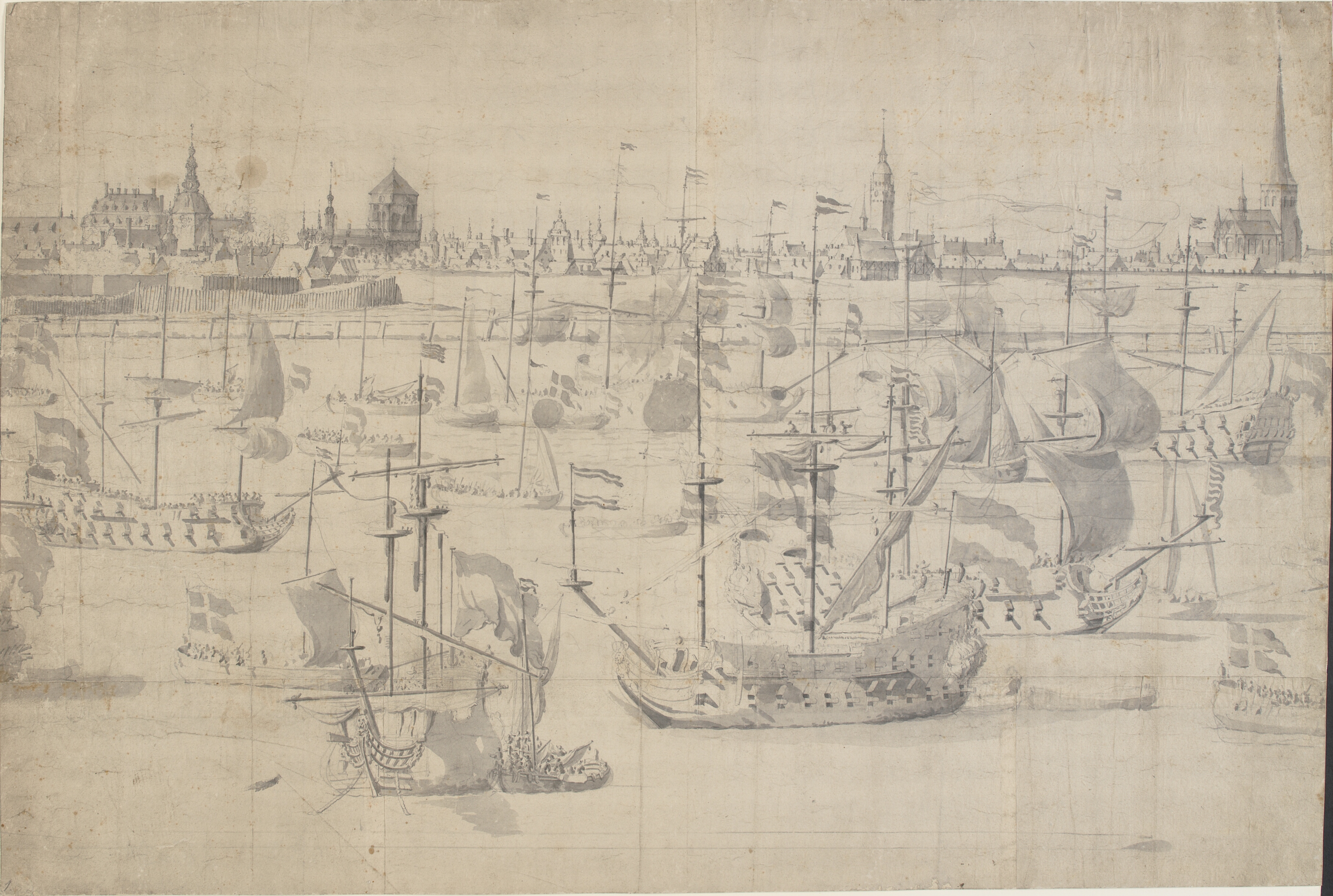 Den hollandske flåde på Københavns Red 1658