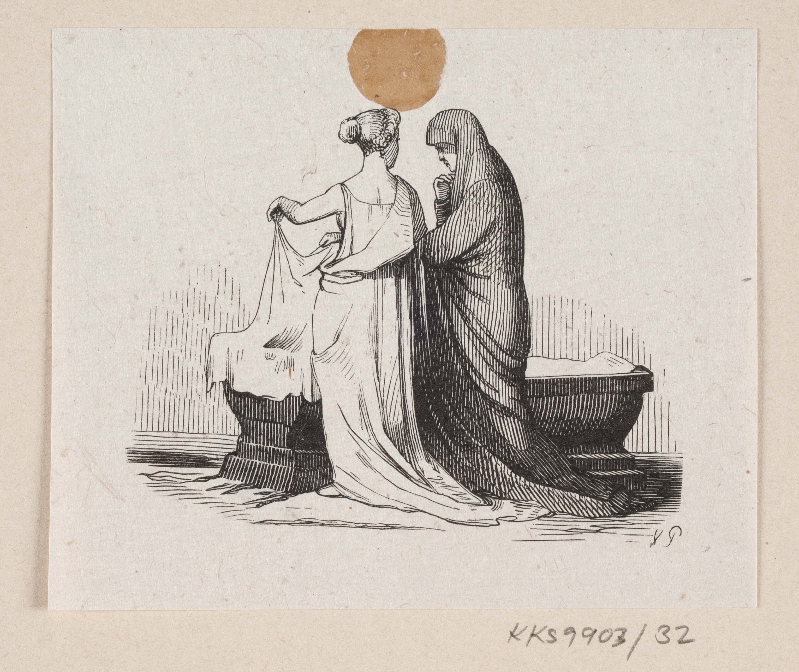 Illustration til "Lykkens Kalosker" i H.C. Andersen, "Eventyr og Historier", Bind 1