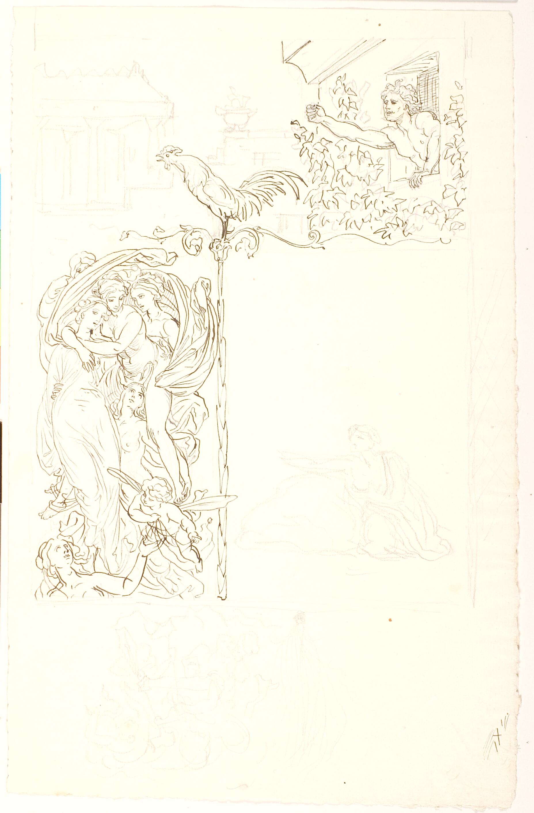 Den unge mand undsiger hanen