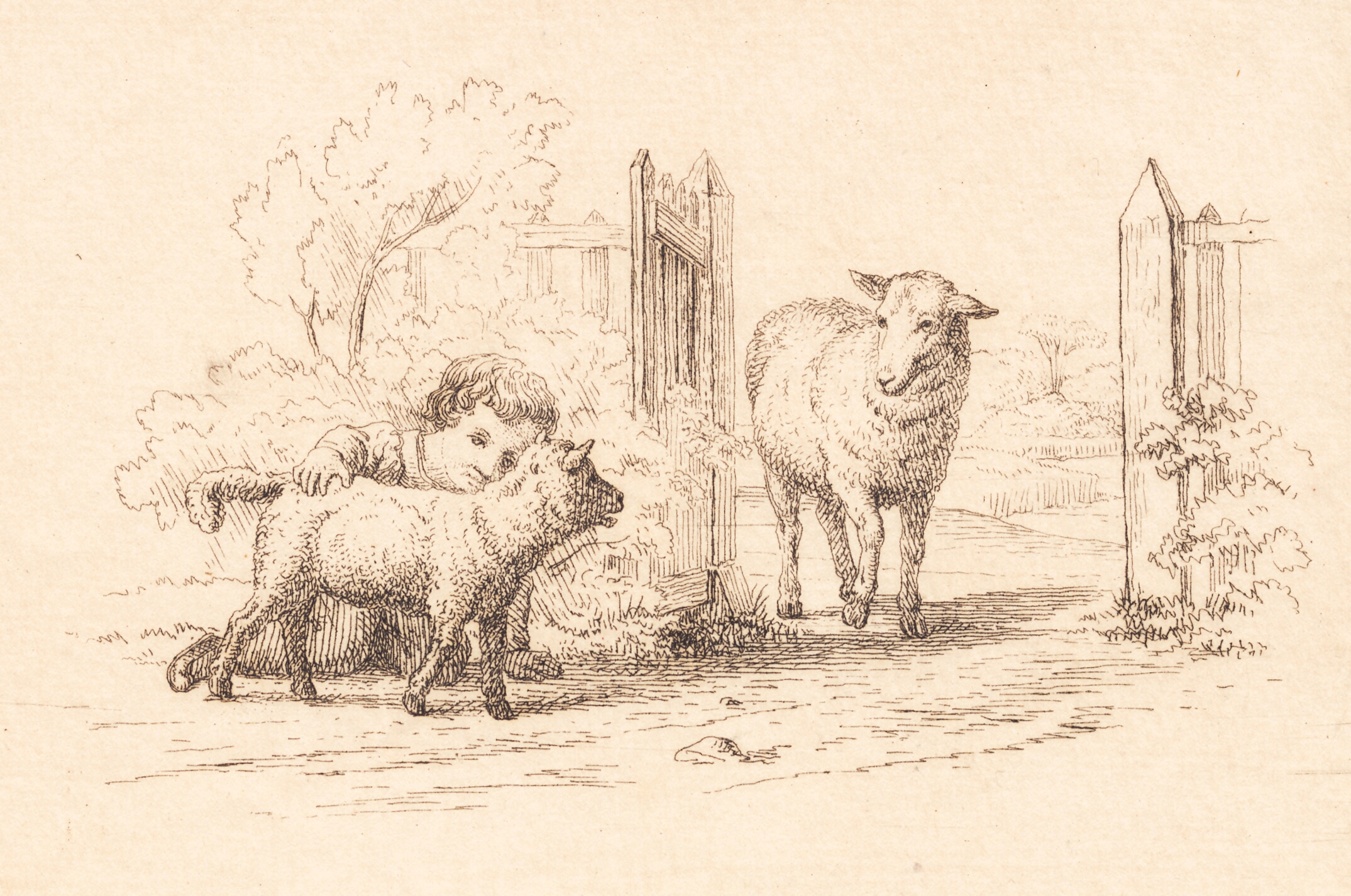 Illustration til "Halvhundrede Fabler for Børn" af Hey