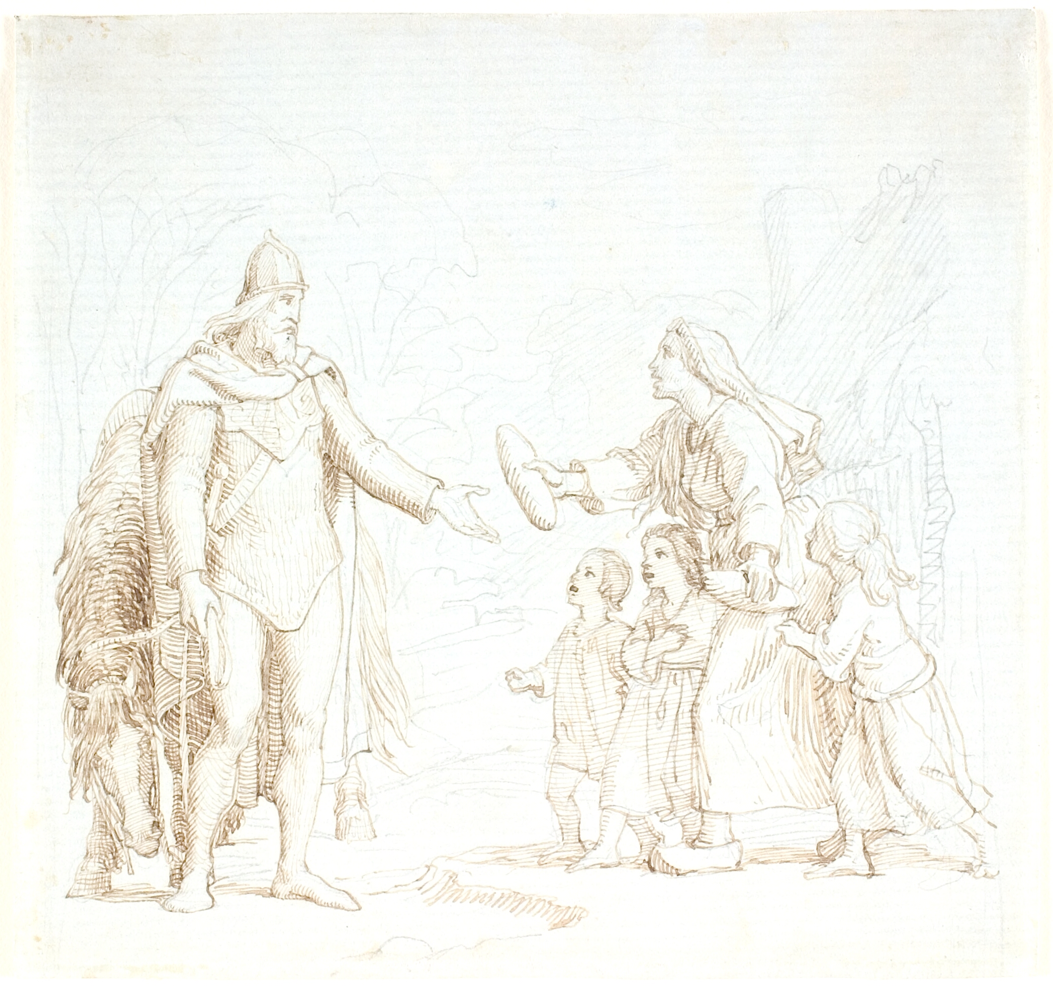 Udkast til Niels Ebbesen og den fattige kone