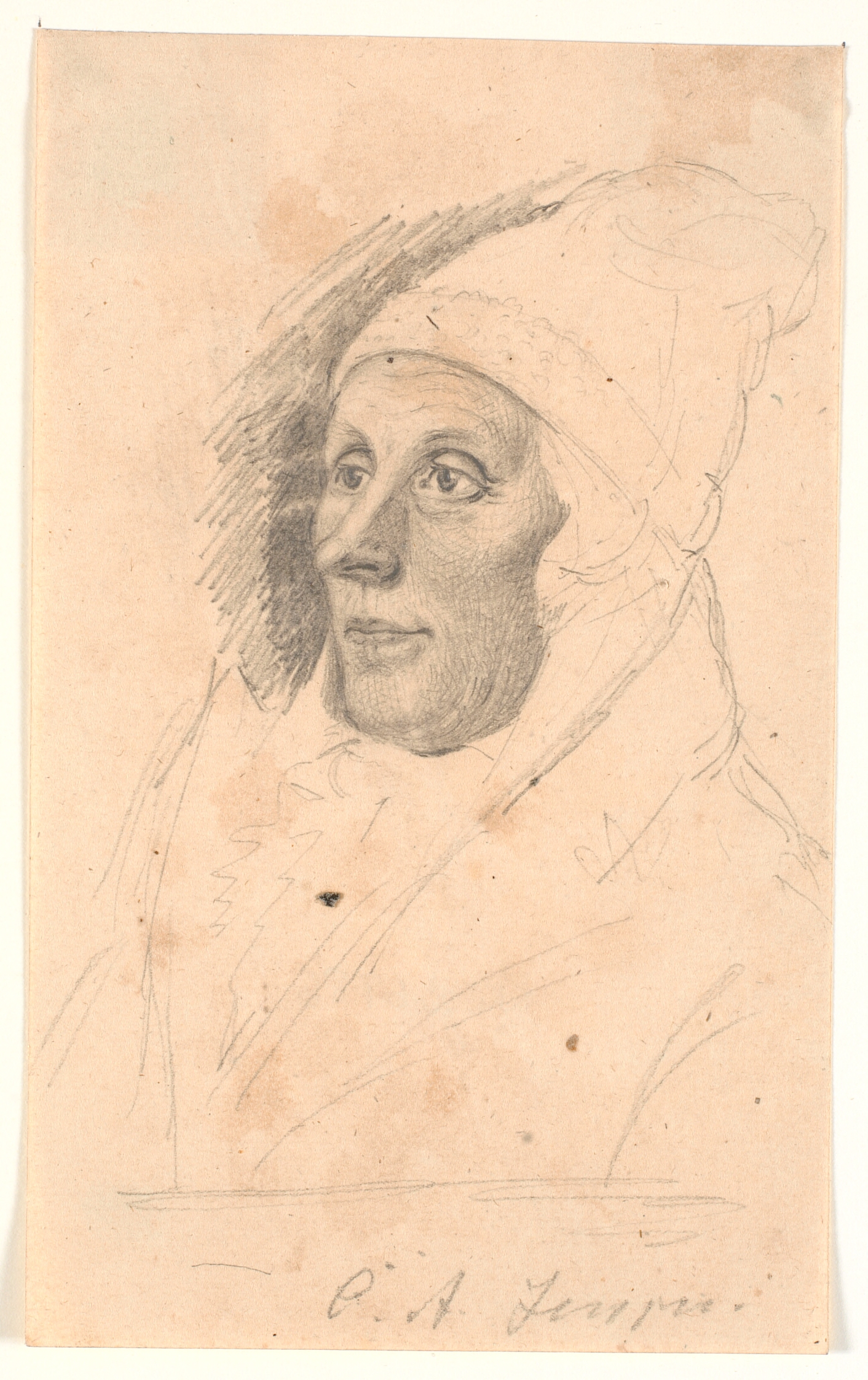 Portræt af købmand Andreas Christiansen i Flensborg