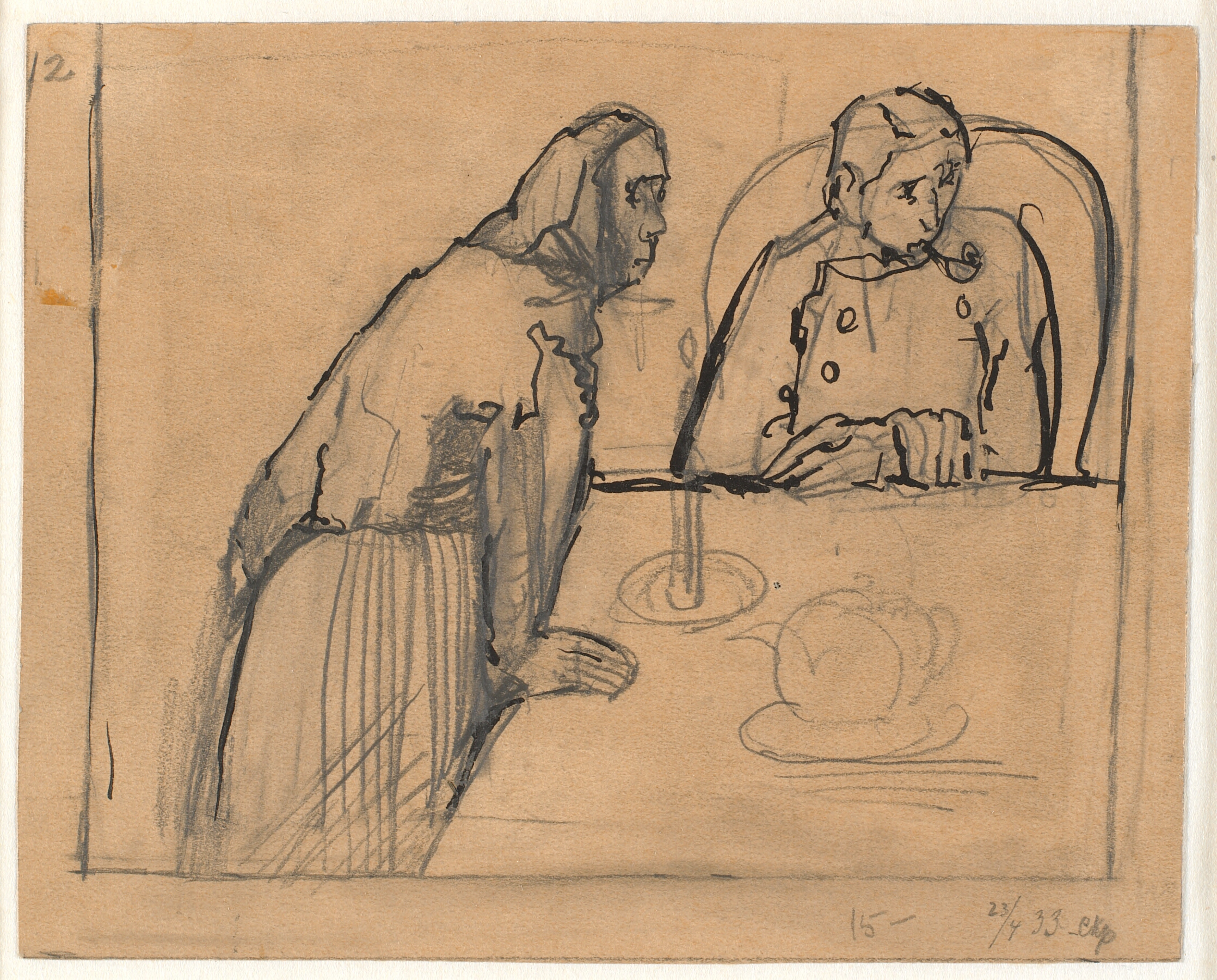 Soldaten besøger sin gamle mor