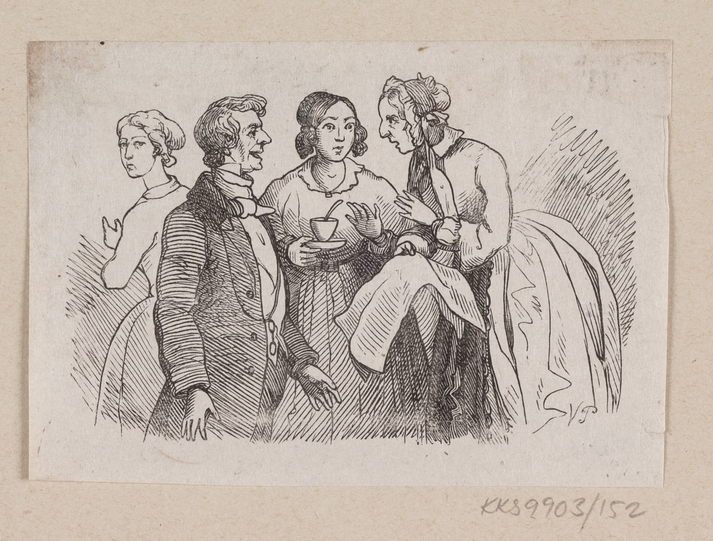 Illustration til "Det er ganske vist" i H.C. Andersen, "Eventyr og Historier", Bind 2