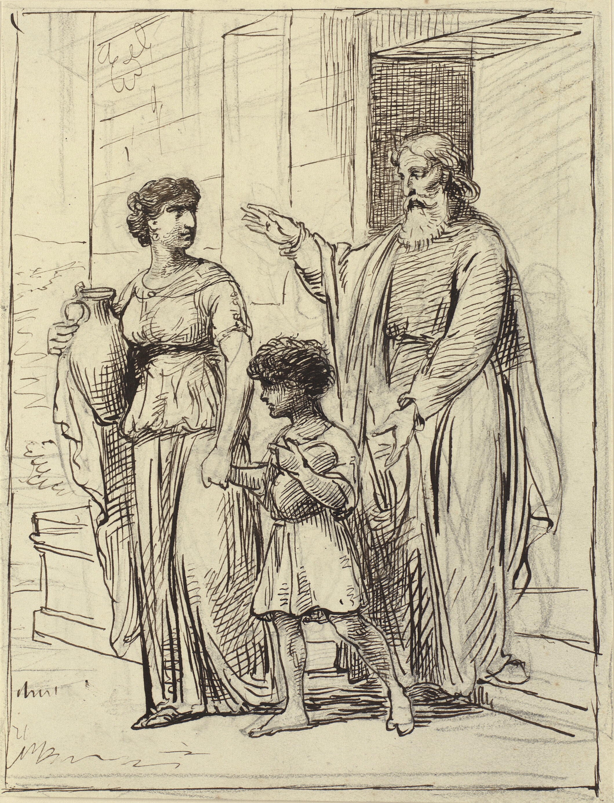 Hagar og Ismael forlader Abraham