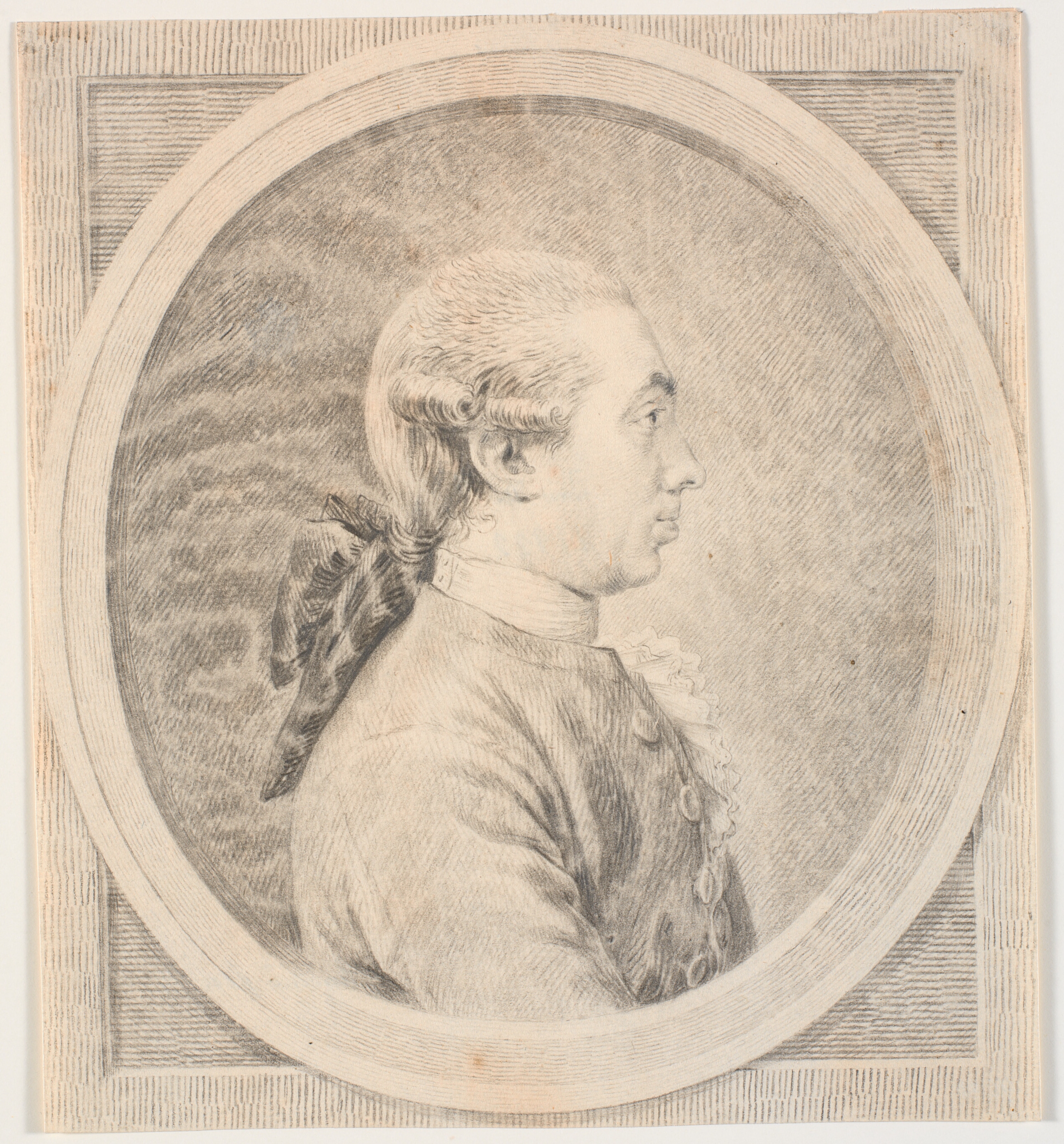 Herreportræt. Profil til venstre