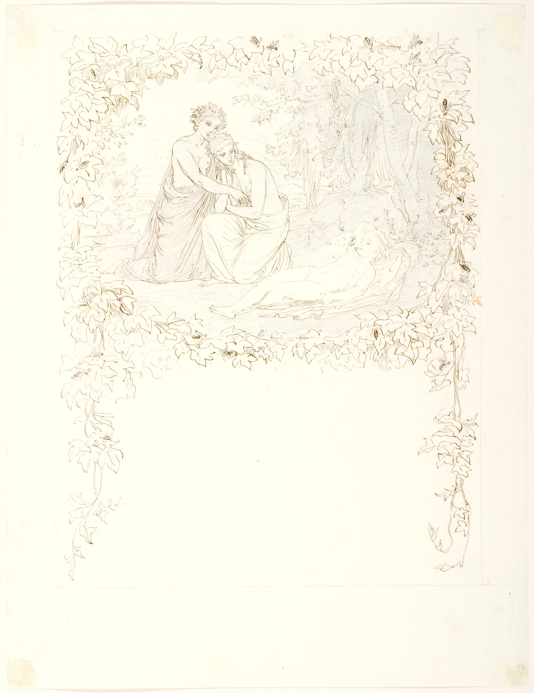 Nymferne finder Eros sovende