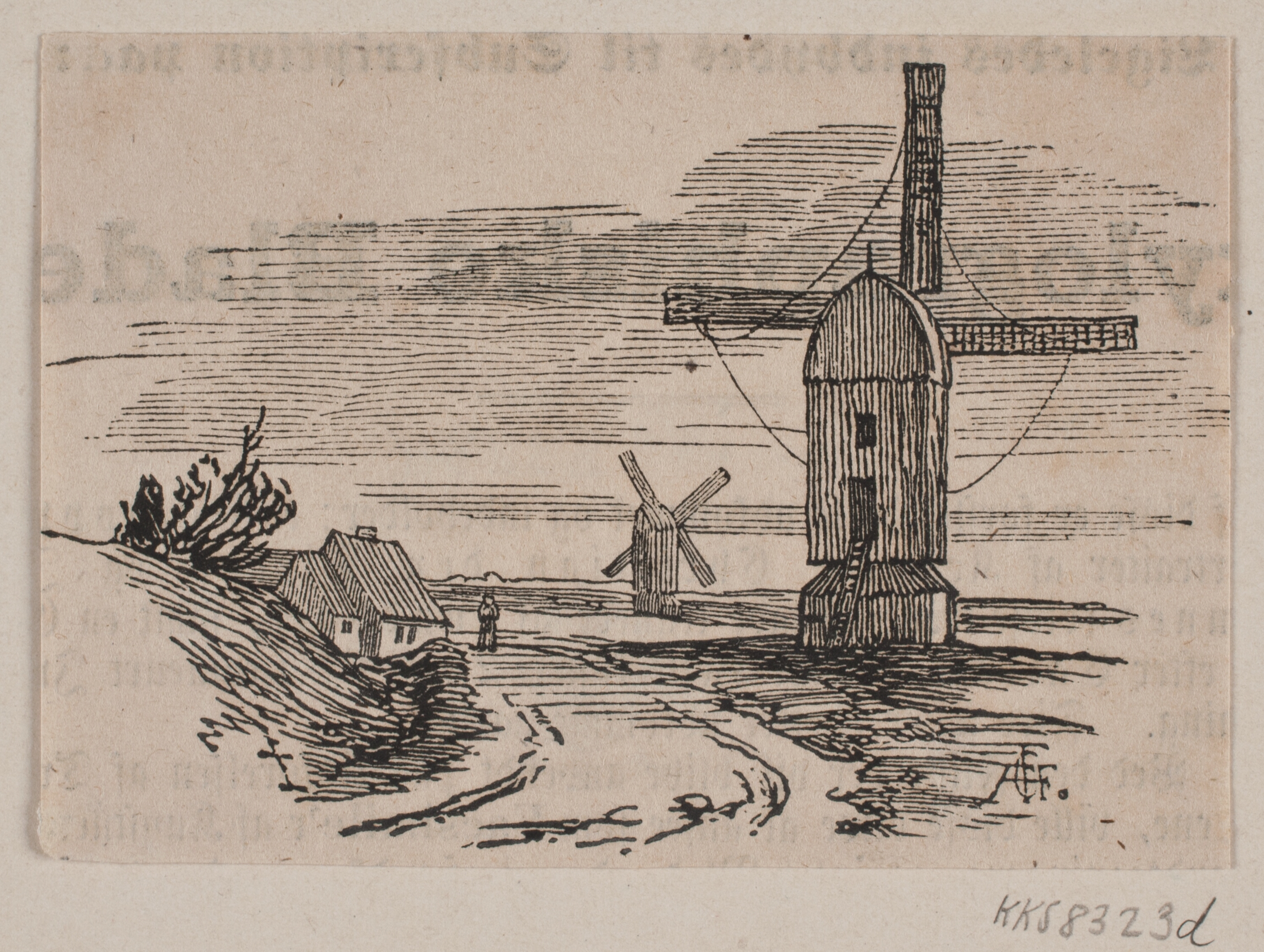 To stubmøller ved en vej