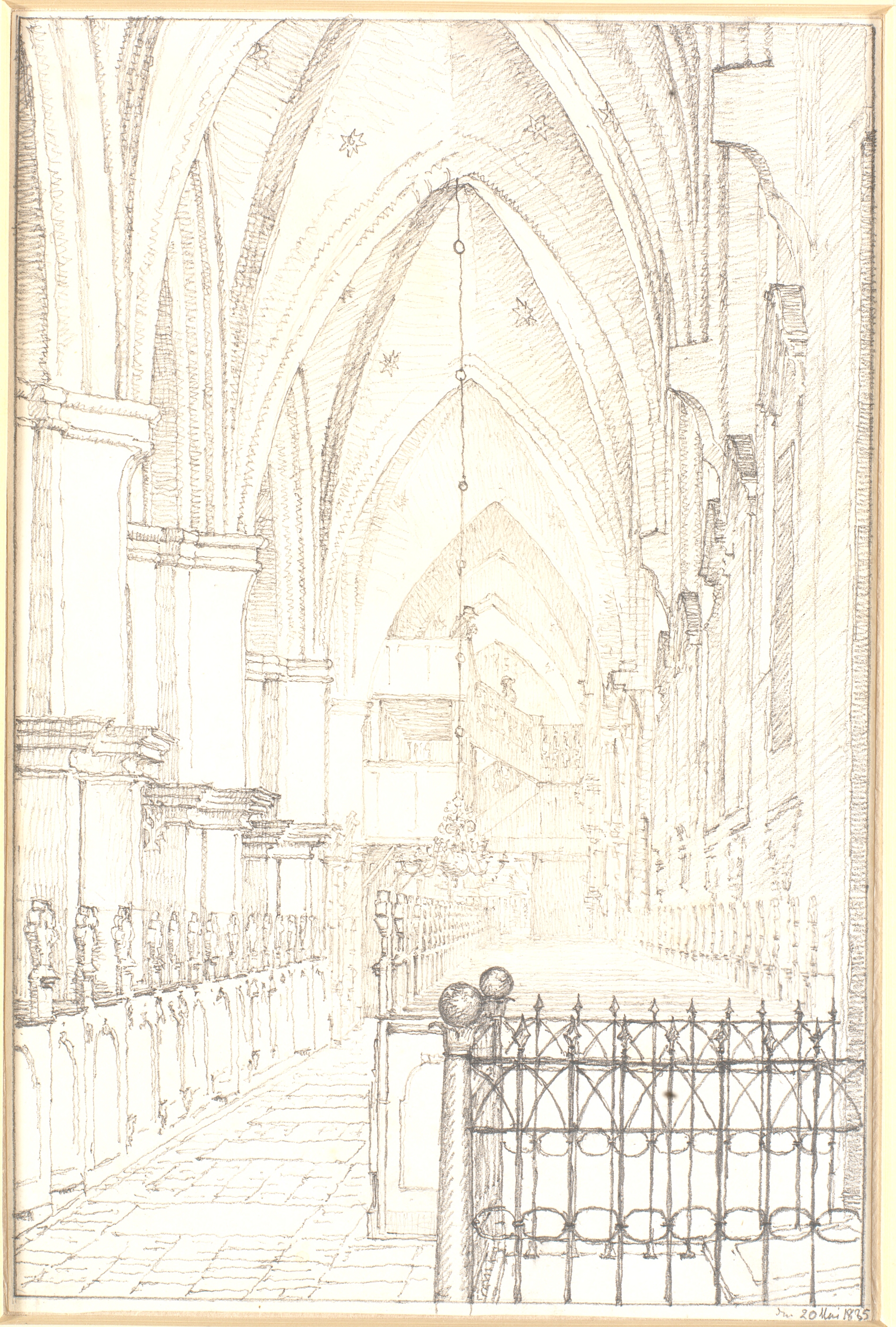 Det sydlige sideskib i St. Knuds kirke i Odense